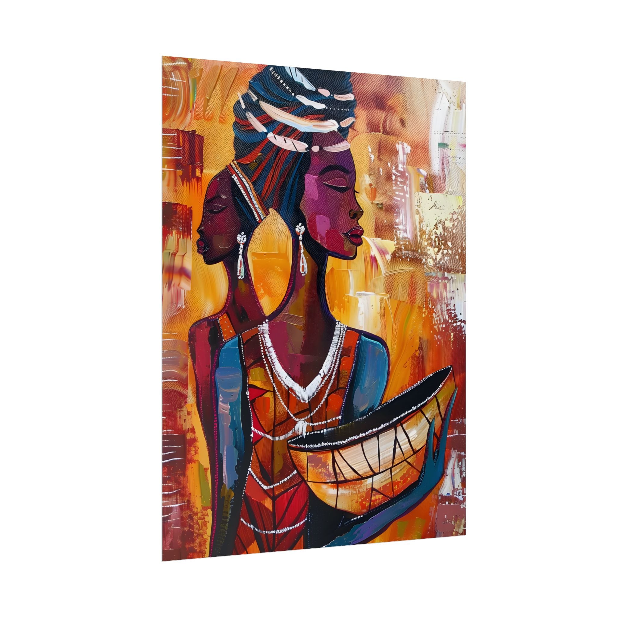 traditional-african-woman-poster-print-african-portrait-afrocentric-home-wall-decor-tribal-art-african-american-art-ethnic-wa