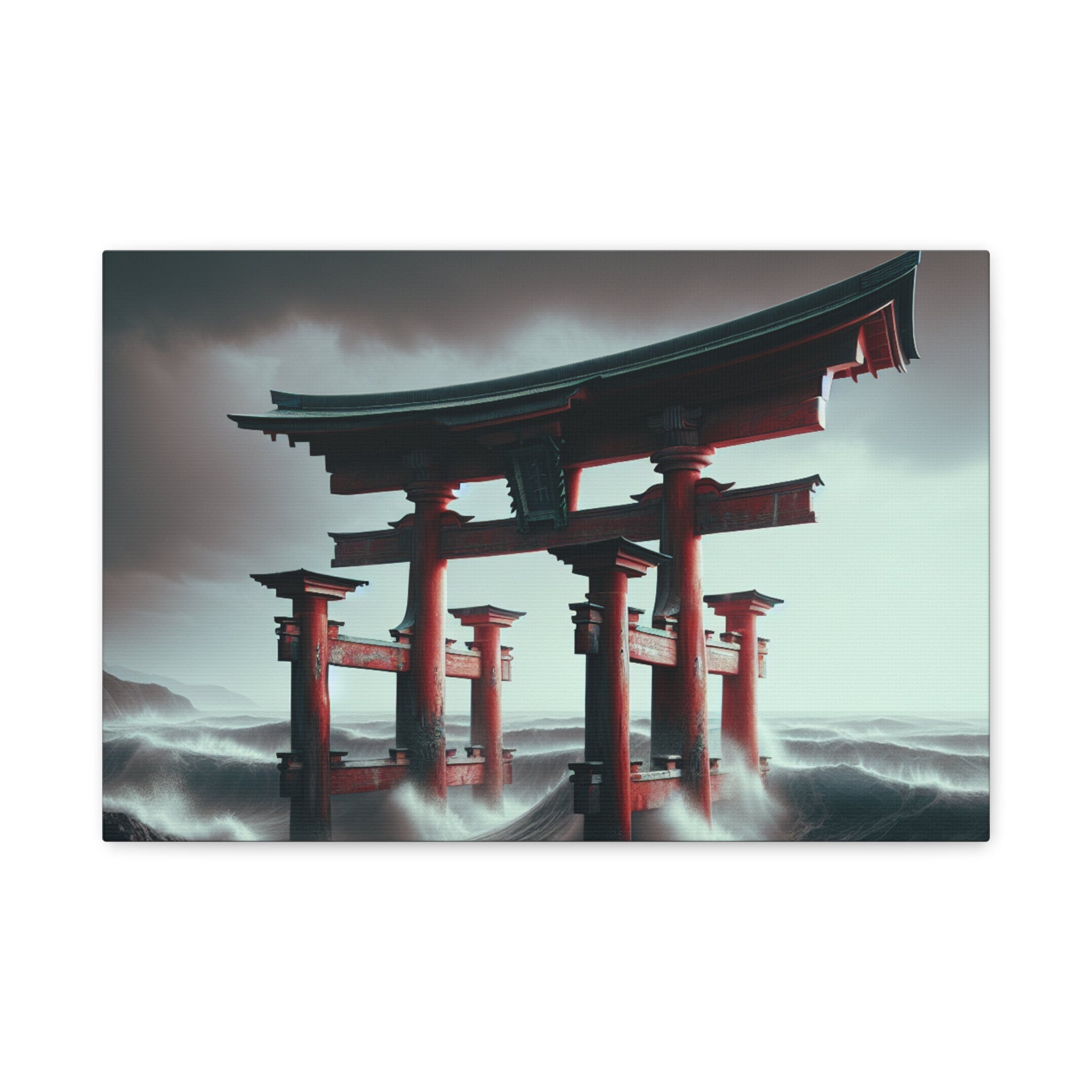 canvas-art-japanese-torri-gate-geisha-wall-decor-matte-stretched-artwork-home-decoration-asian-inspired-painting-oriental-roo