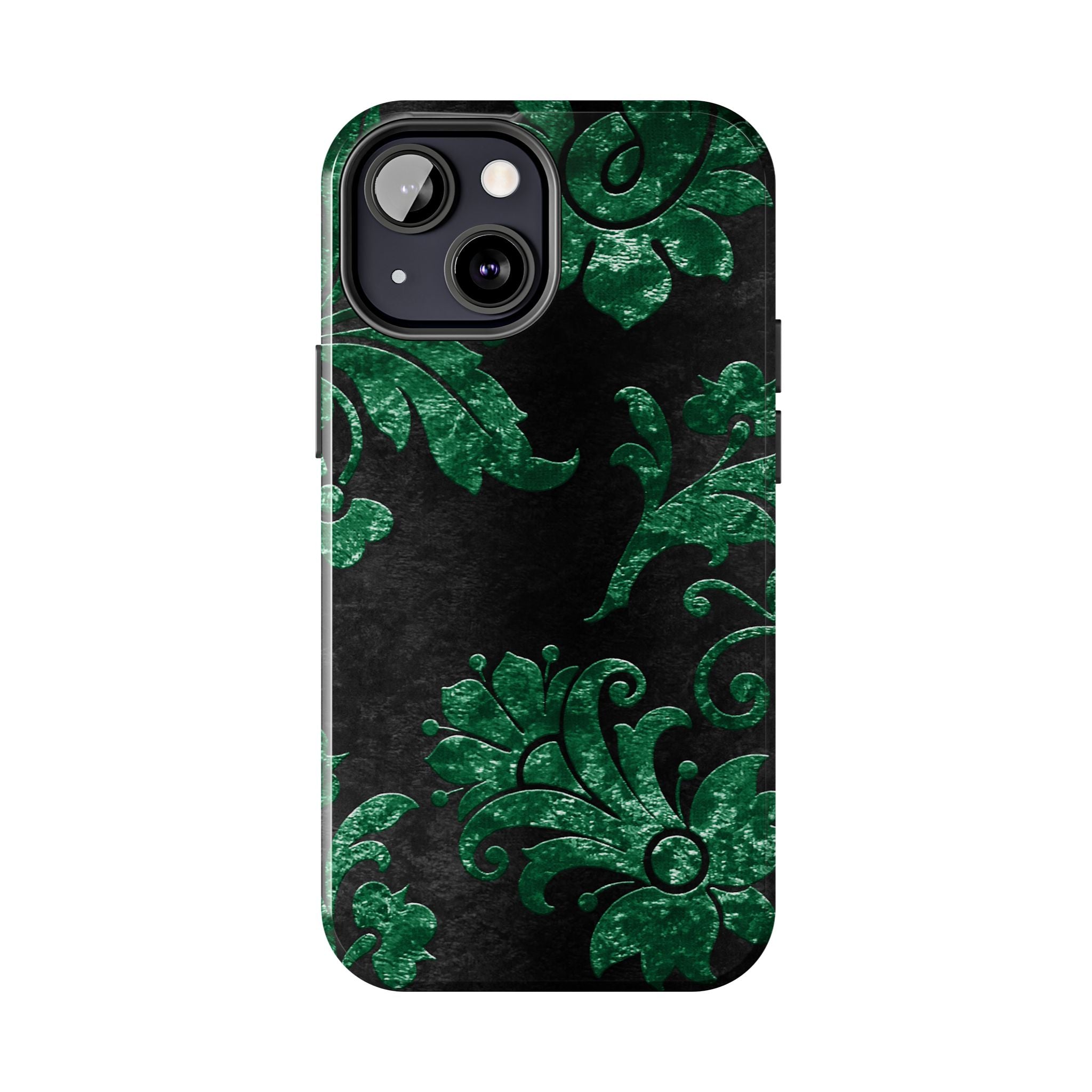 embossed-emerald-velvet-tough-iphone-case-protective-iphone-cover-heavy-duty-iphone-case-rugged-phone-case-durable-smartphone