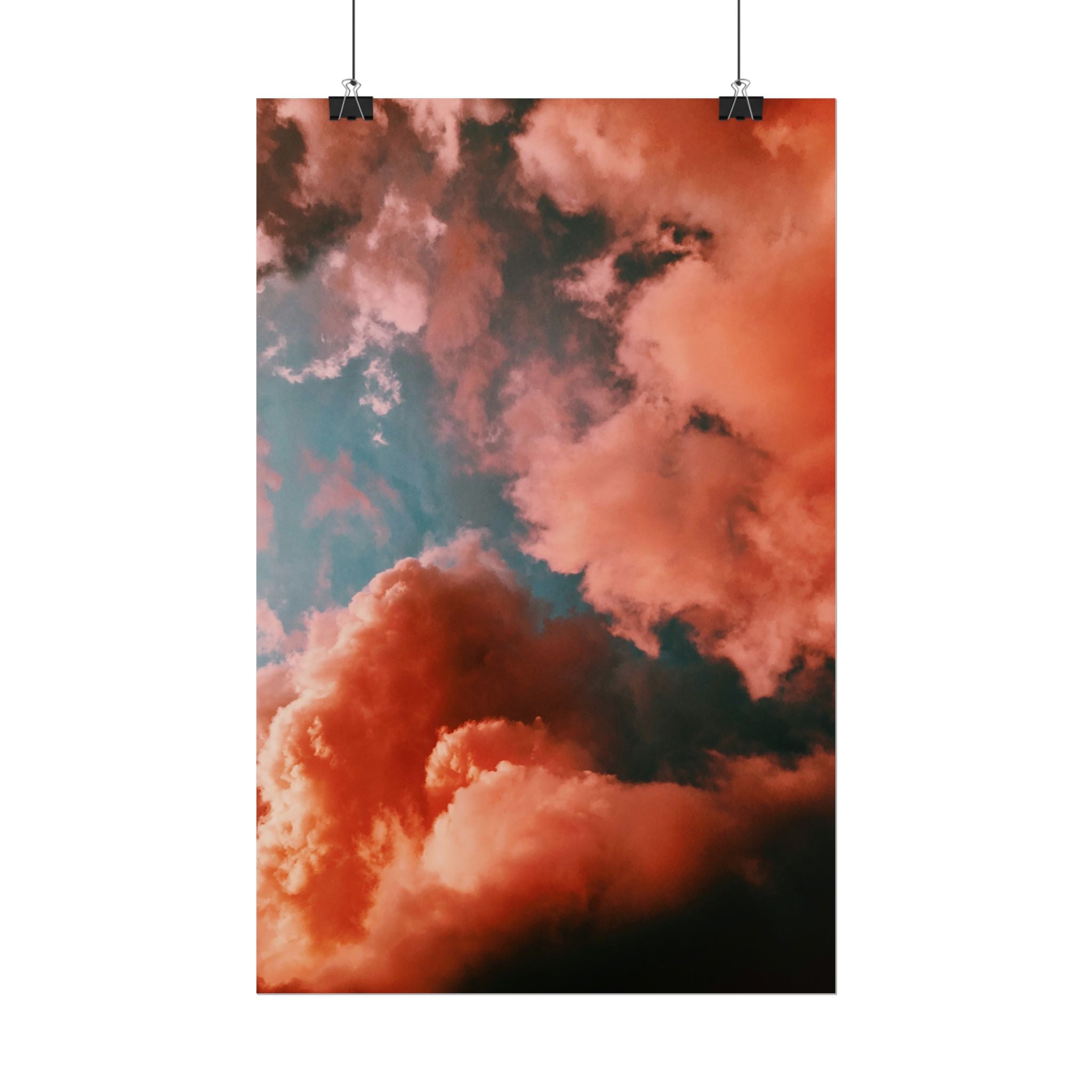 pinkish-cloud-sunset-poster-print-pink-wall-art-sunset-artwork-home-wall-decor-room-decoration-wall-hanging