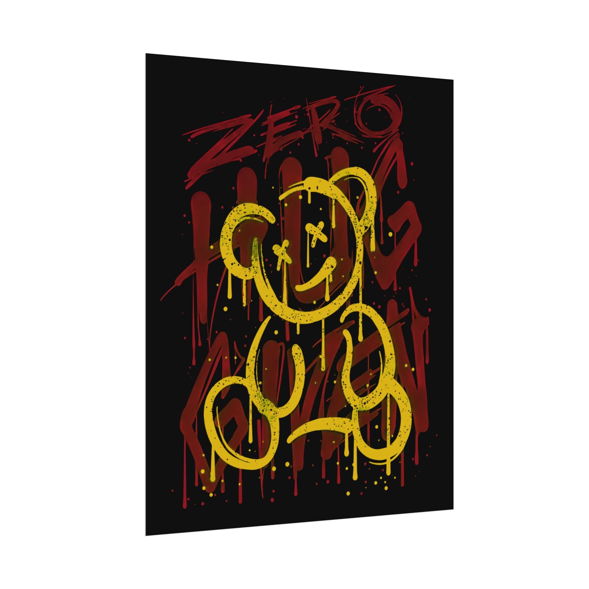 zero-hug-given-poster-print-teddy-bear-print-graffiti-wall-art-fun-wall-art-moody-wall-art-emotional-wall-decor