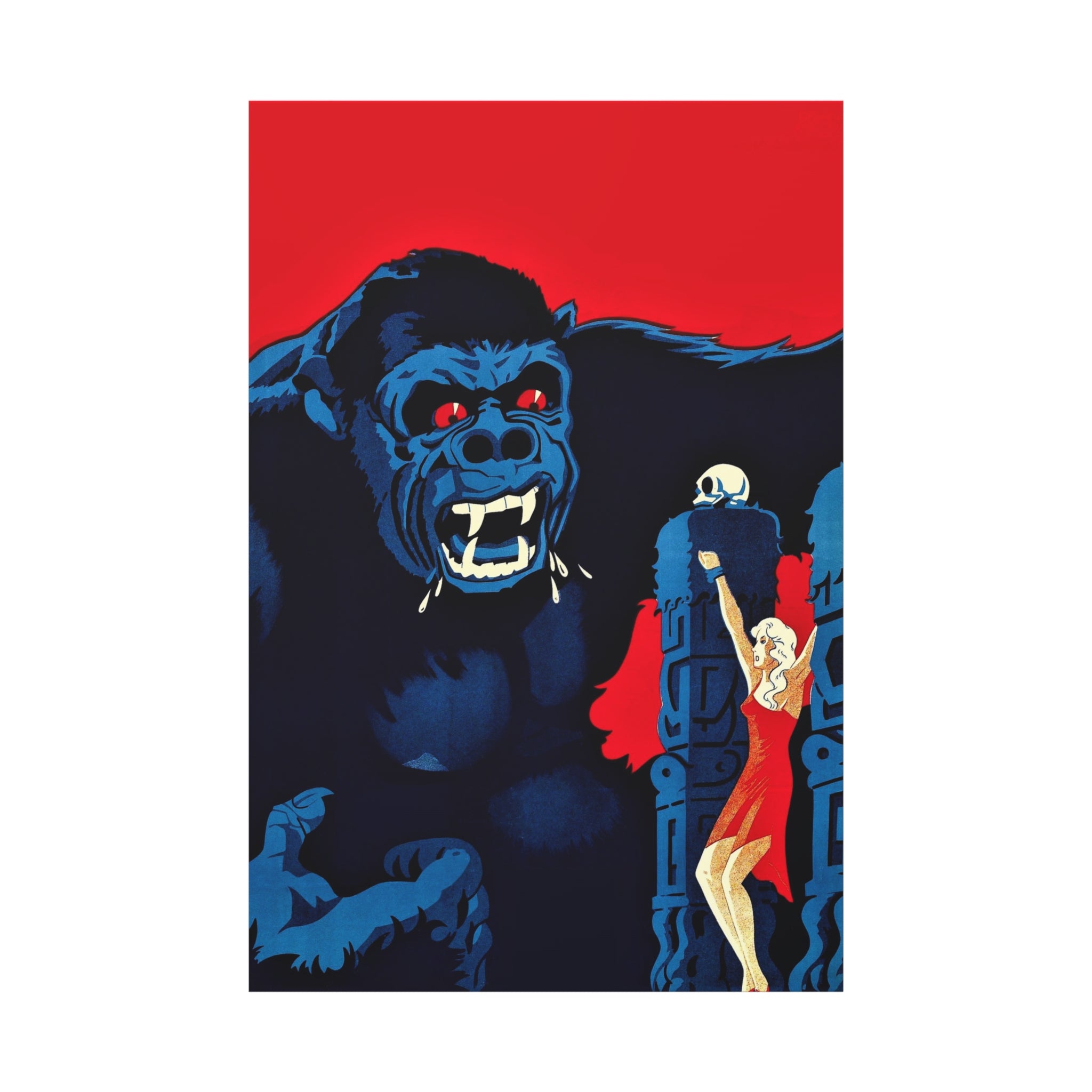 canvas-print-vintage-danish-movie-poster-for-king-kong-wall-art-decor-retro-wall-art-stretched-canvas-print-matte-canvas-art-