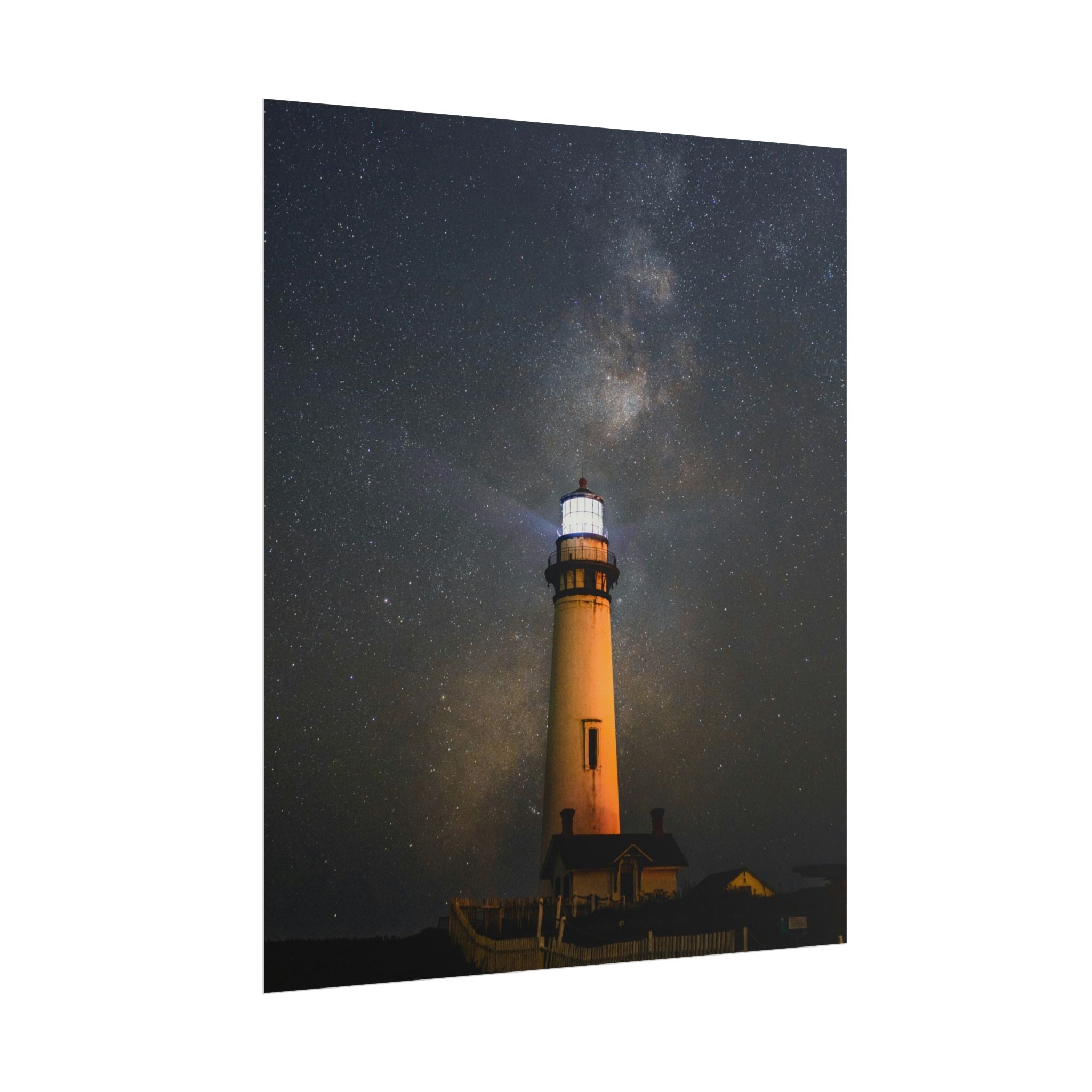 lighthouse-on-rock-poster-print-coastal-wall-art-nautical-decor-beach-house-decoration-seaside-wall