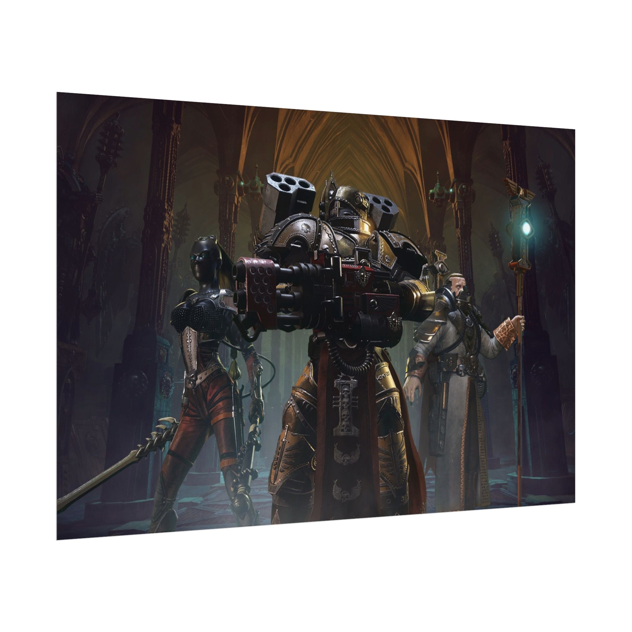 Warhammer 40K Inquisitor Martyr Poster Print — Rolled Wall Art for Gamers & Collectors, Space Marine Wall Art, Gaming Room Decor