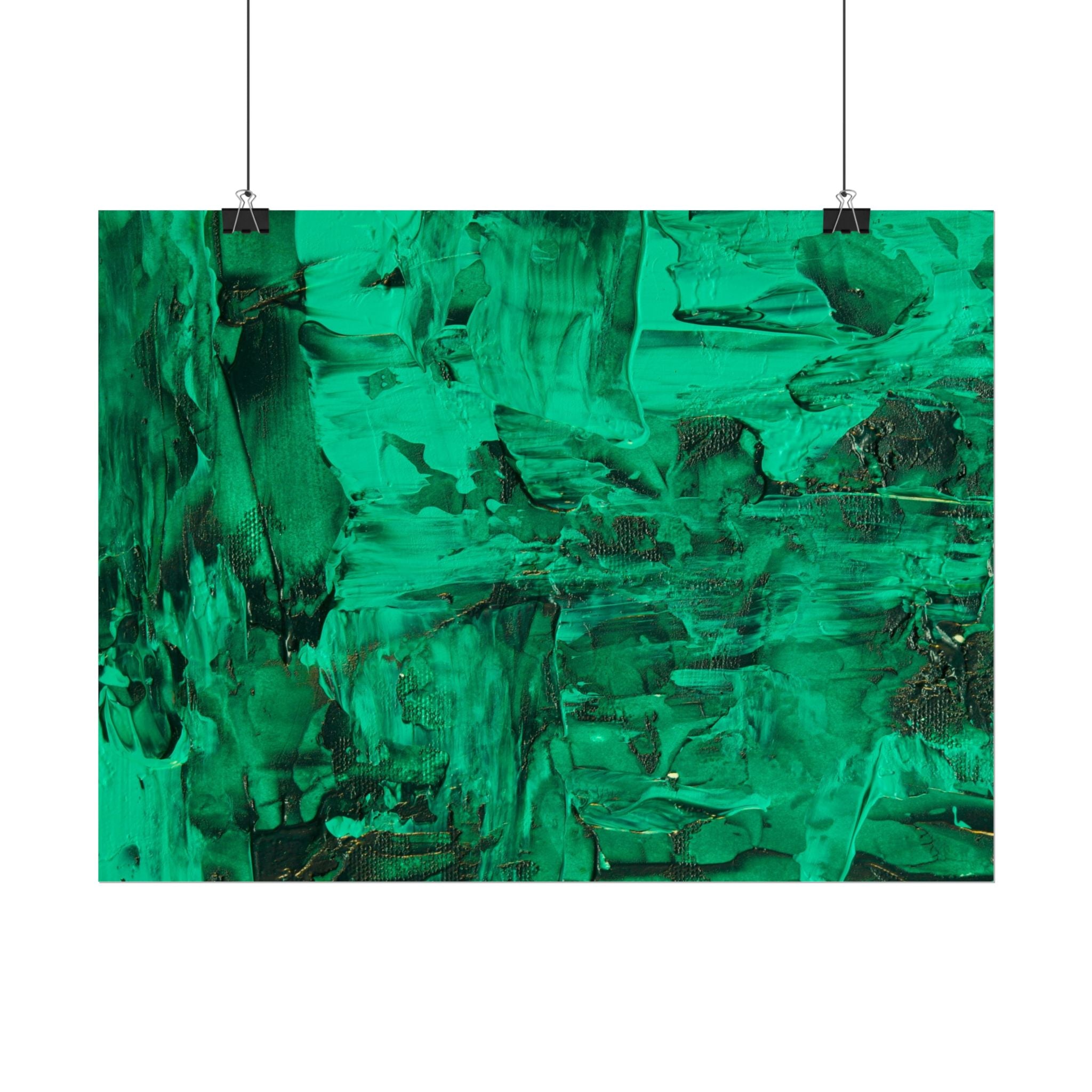 Abstract Green Poster Wall Art, Home Decor, Office Decor, Green Canvas Bedroom, Green Poster Print, Modern Art, Green Wall Decor