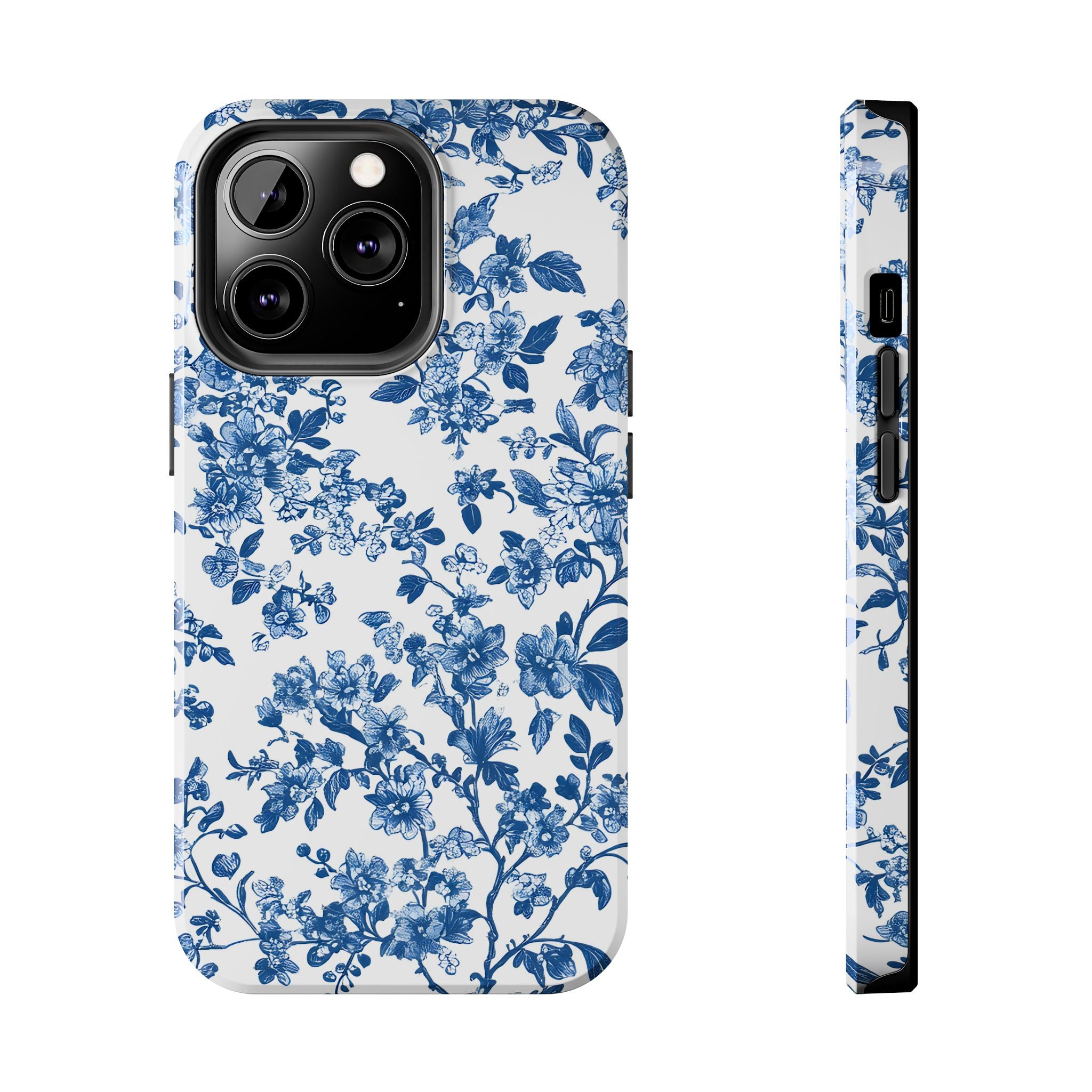 french-toile-floral-tough-iphone-case-blue-iphone-cover-protective-iphone-case-hard-shell-iphone-case-vintage-design-phone-ca