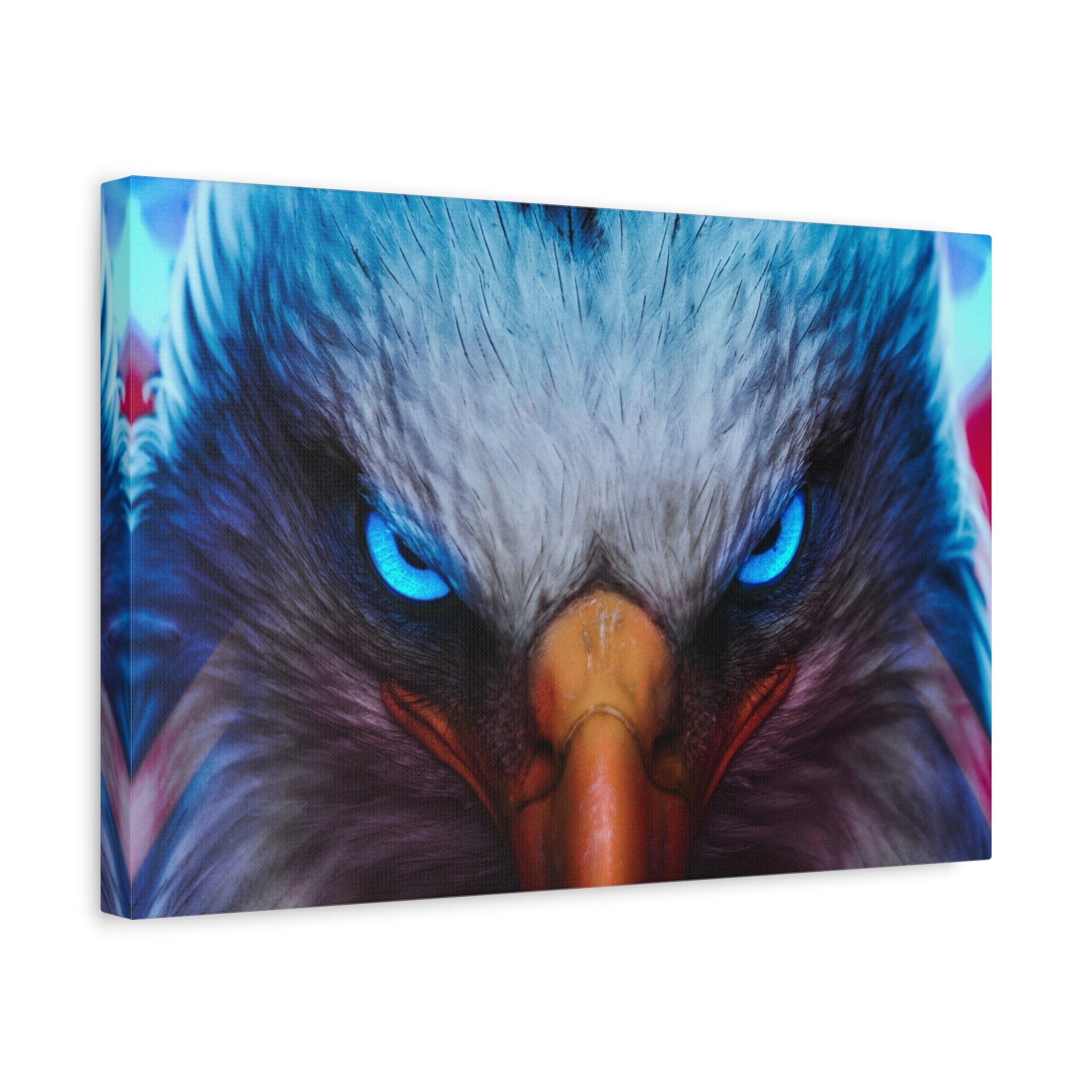 american-eagle-theme-canvas-wall-art-bird-of-prey-decor-eagle-eyes-wall-hanging-matte-stretched-canvas-print-wildlife-artwork