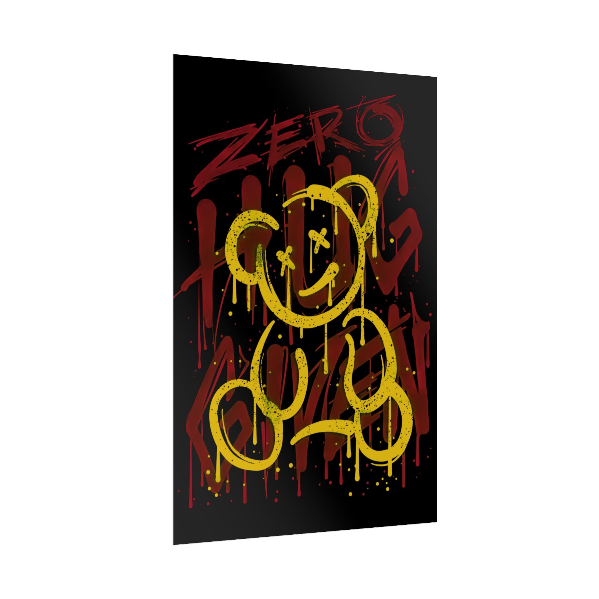 zero-hug-given-poster-print-teddy-bear-print-graffiti-wall-art-fun-wall-art-moody-wall-art-emotional-wall-decor