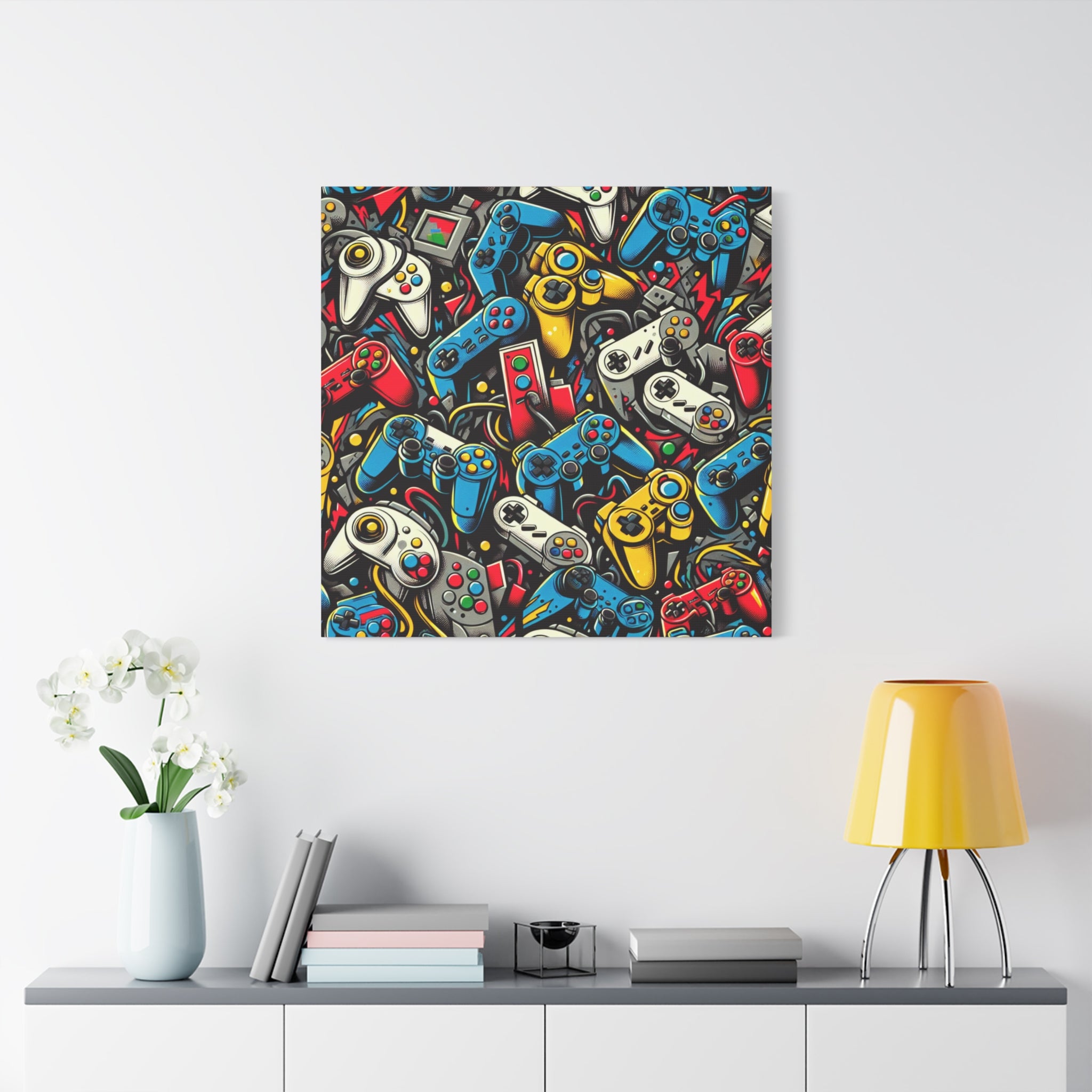 canvas-art-video-game-controller-graffiti-wall-decor-gamer-gift-teen-room-decor-boys-room-art-gaming-wall-print-man-cave-deco