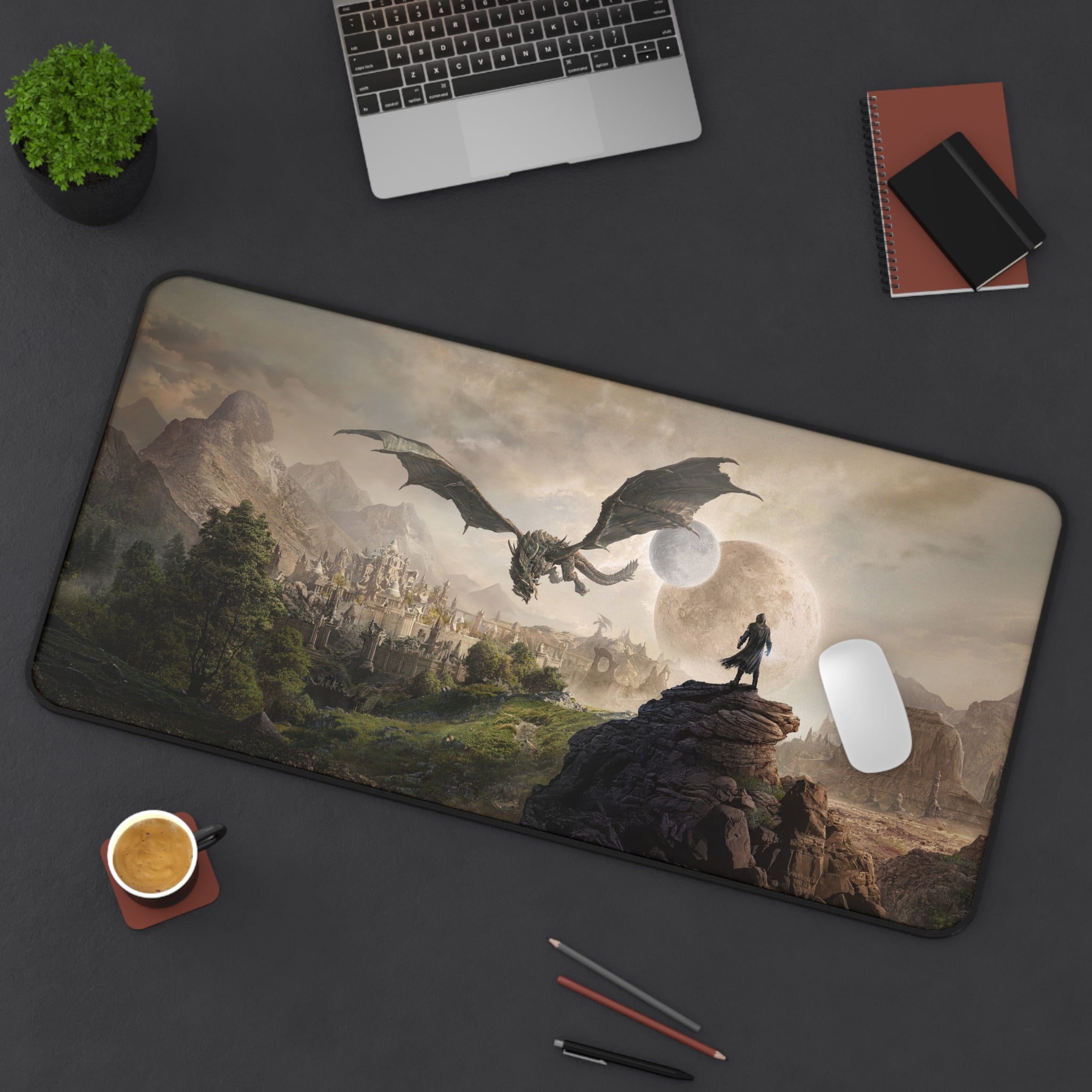skyrim-deskpad-the-elder-scrolls-elsweyr-mousepad-gaming-desk-mat-dragon-and-viking-warrior-desk-decor