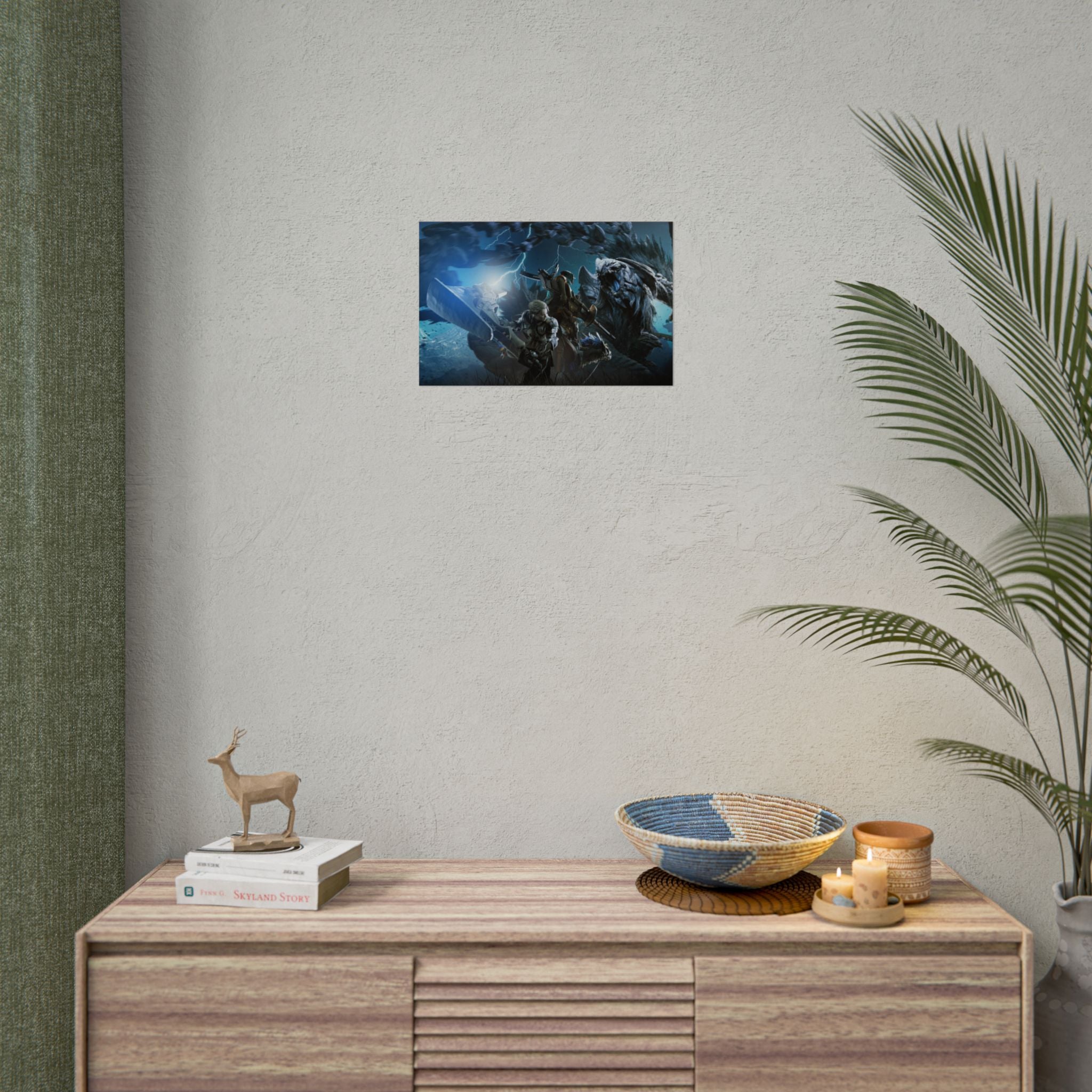 monster-hunter-poster-wall-art-matte-print-home-decor-gaming-poster-art-gamer-gift-video-game-art-hunter-fan