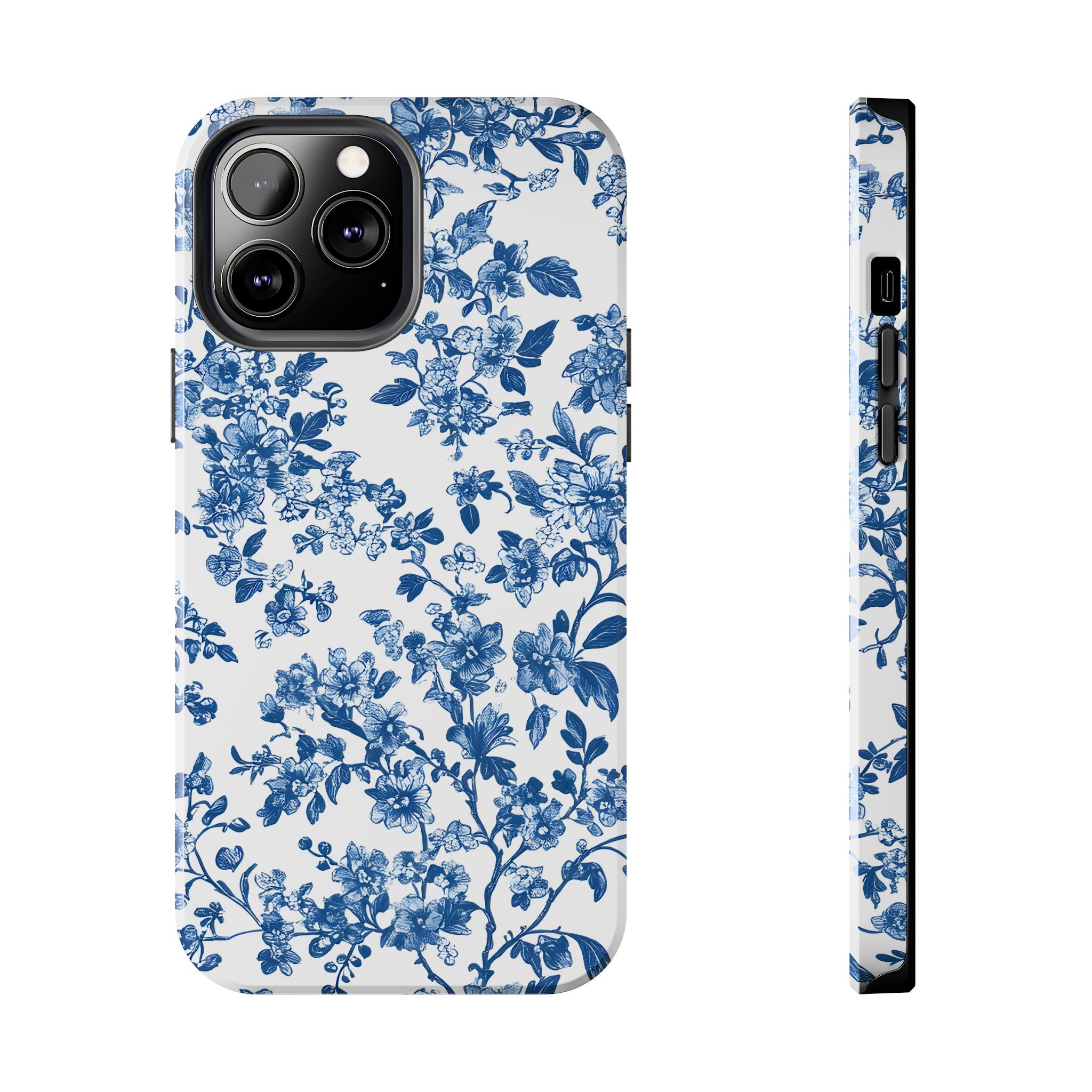 french-toile-floral-tough-iphone-case-blue-iphone-cover-protective-iphone-case-hard-shell-iphone-case-vintage-design-phone-ca
