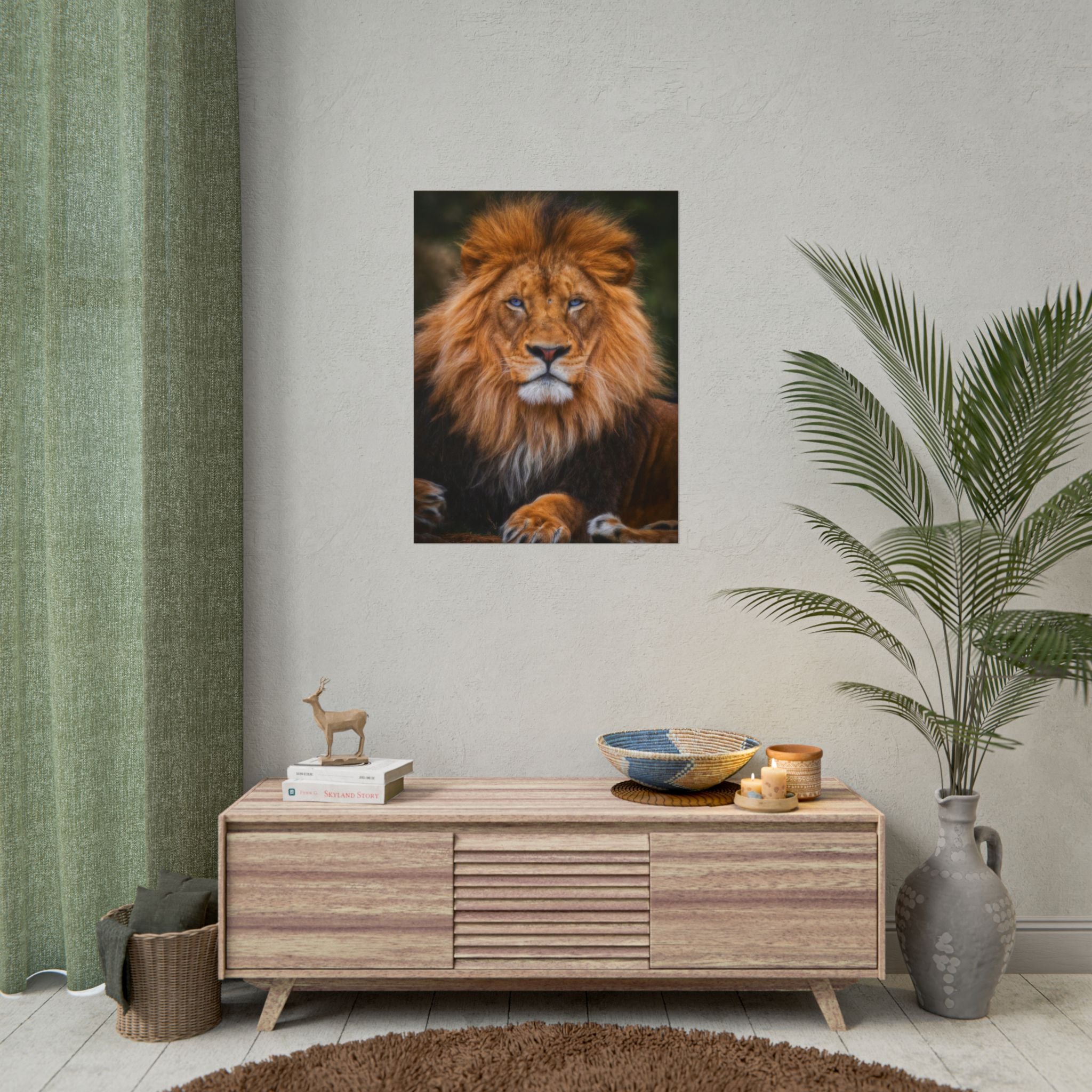 blue-eyed-lion-poster-wall-art-wildlife-home-decor-animal-lover-gift-safari-decoration-wildlife-art-print-lion-wall-decor