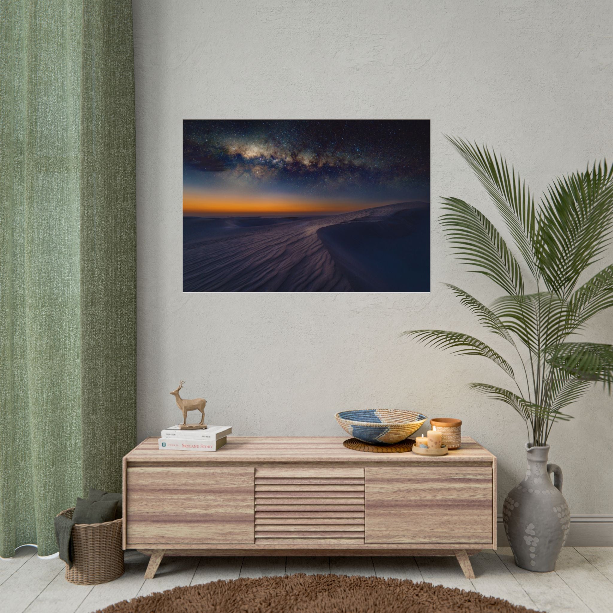 desert-landscape-poster-print-milky-way-wall-art-desert-wall-decor-unique-home-decor-starry-night-picture