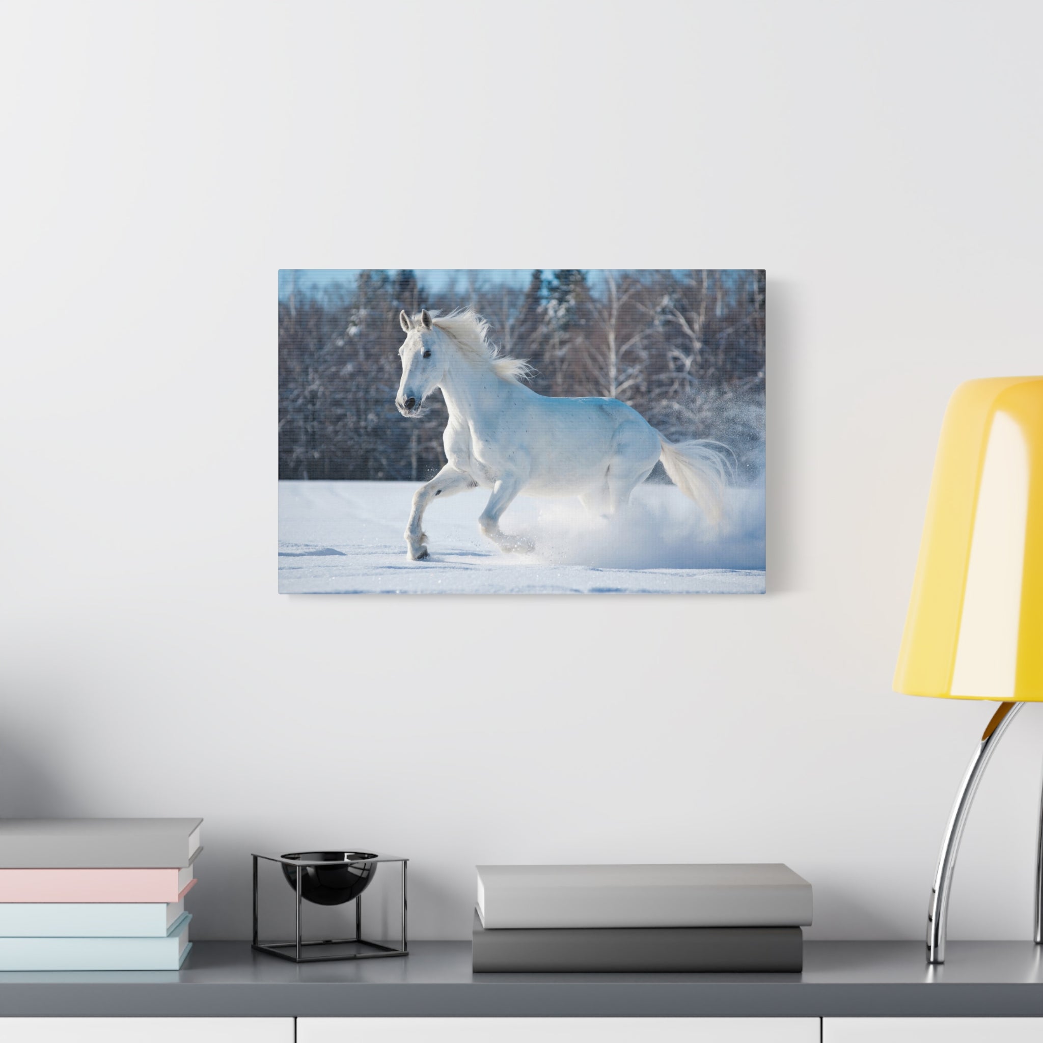 canvas-print-white-horse-winter-wall-art-home-decor-nature-decor-matte-stretched-canvas-alternative-horse-wall-decor-wildlife