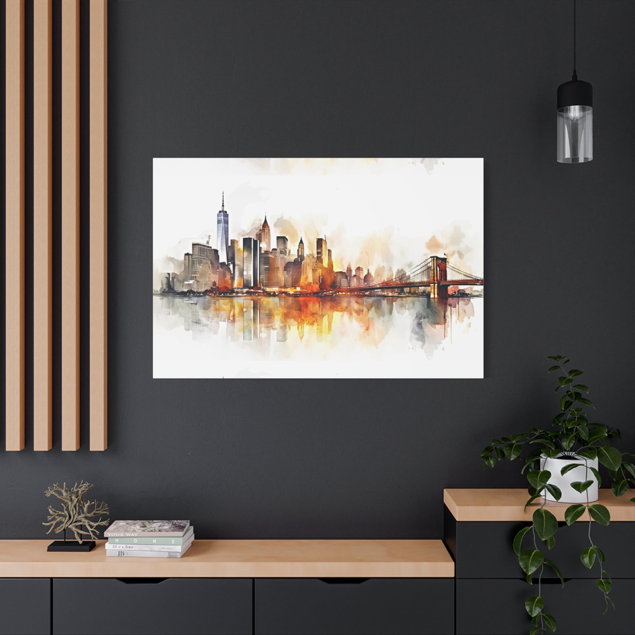 canvas-wall-art-print-watercolor-new-york-city-cityscape-home-decor-matte-stretched-alternative-nyc-wall-decor-urban-landscap