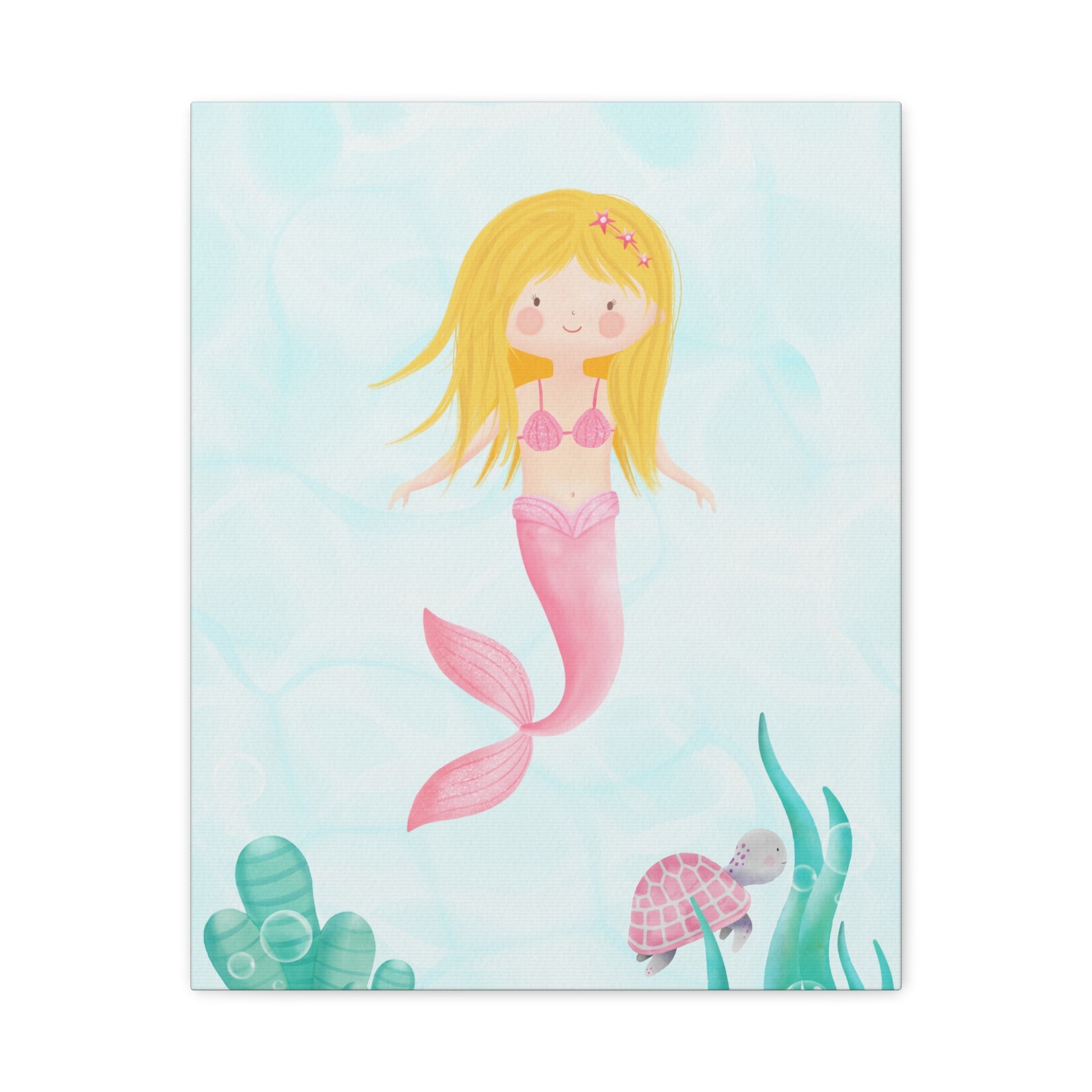 canvas-wall-art-cute-pink-mermaid-nursery-decor-pink-mermaid-print-nursery-art-cute-pink-mermaid-decoration-baby-nursery-merm