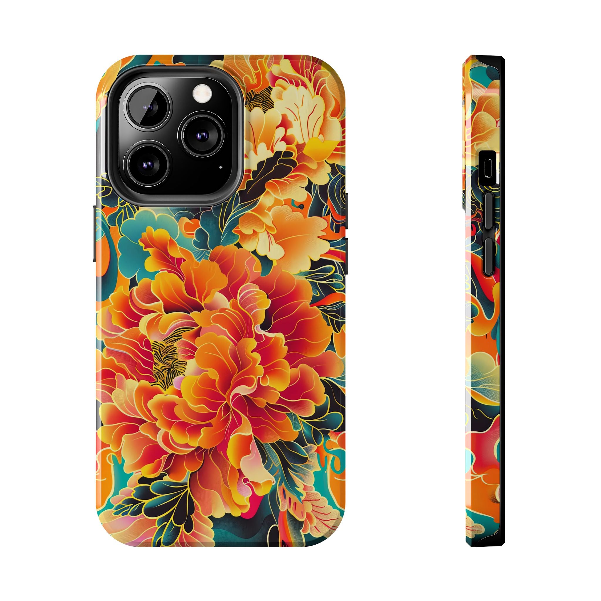 iphone-tough-case-retro-japanese-flowers-floral-phone-cover-vintage-japanese-style-protective-phone-case-asian-floral-design-