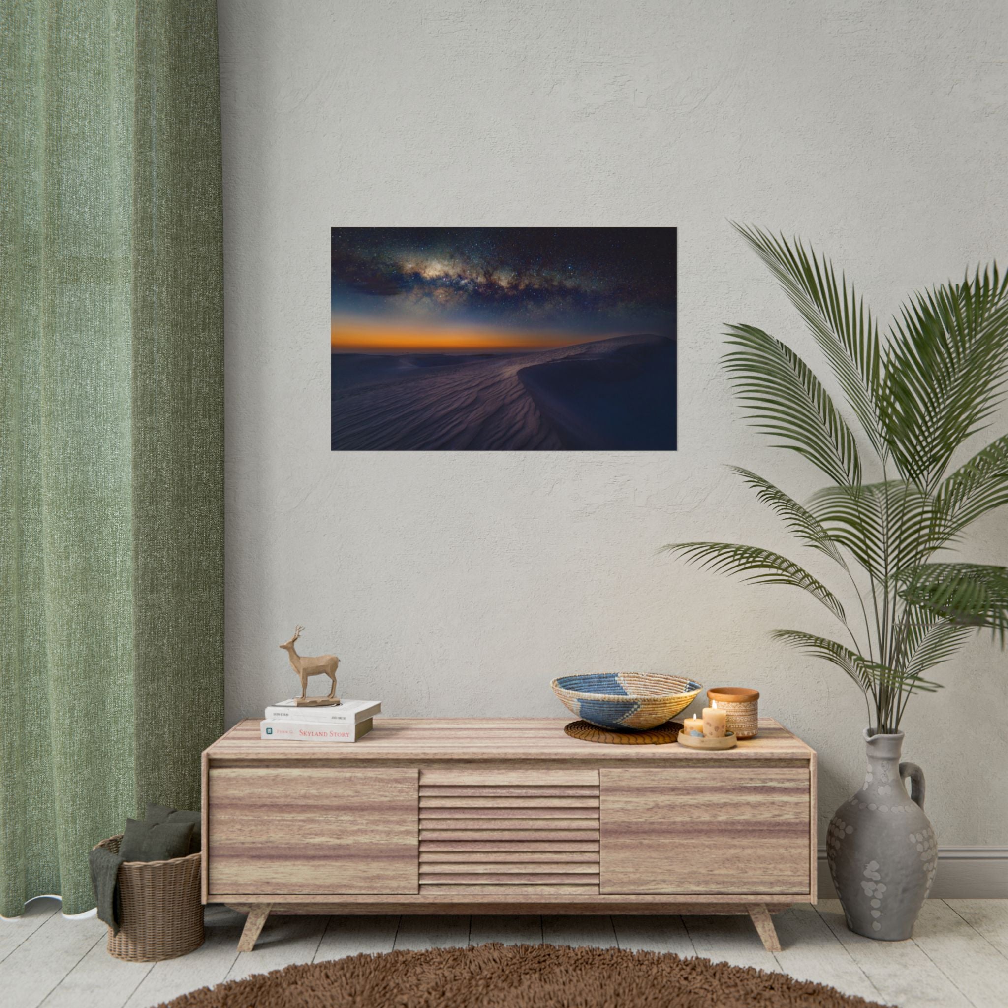desert-landscape-poster-print-milky-way-wall-art-desert-wall-decor-unique-home-decor-starry-night-picture