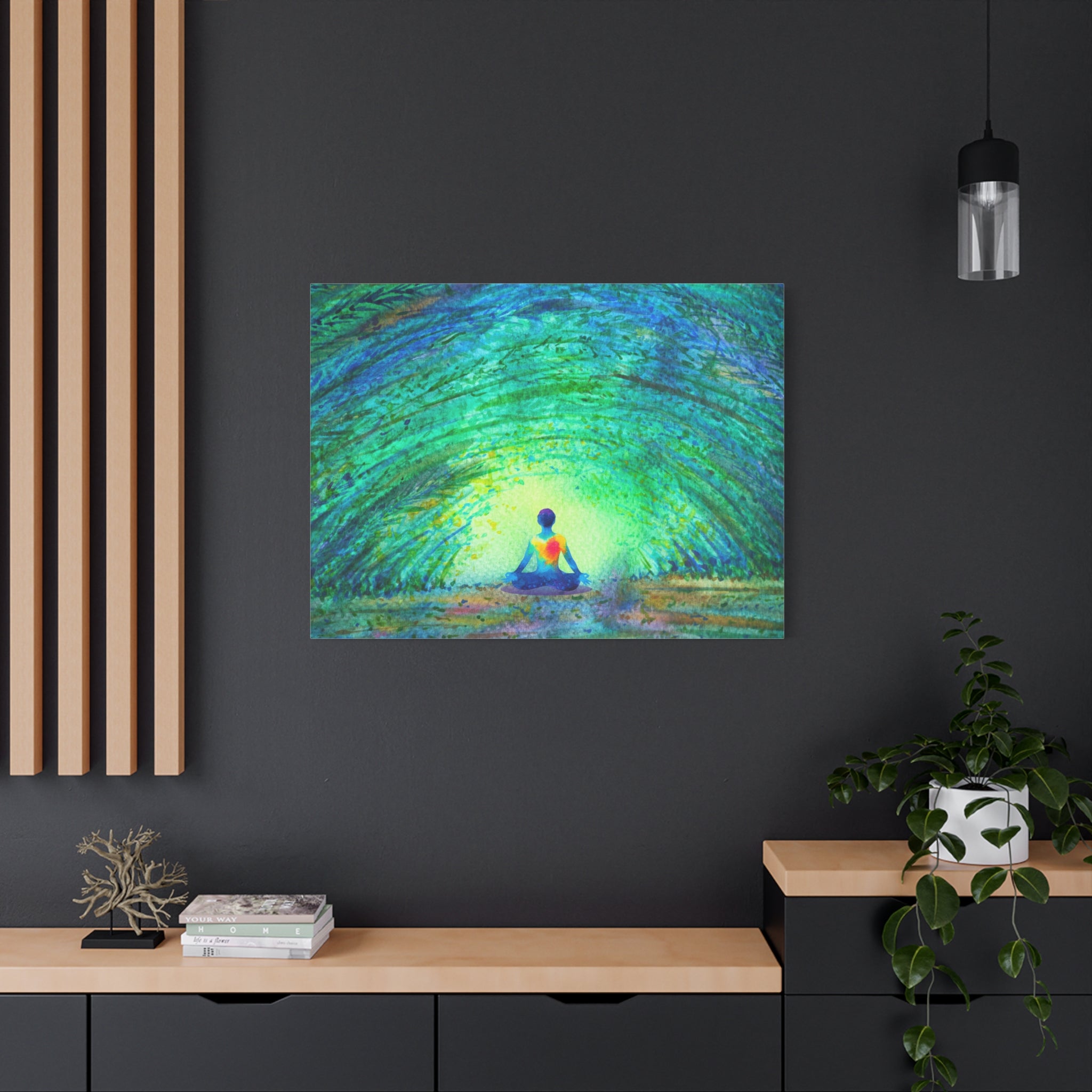 canvas-wall-art-yoga-nature-peace-home-decor-meditation-gift-mindfulness-painting-zen-retreat-print-living-room-decor