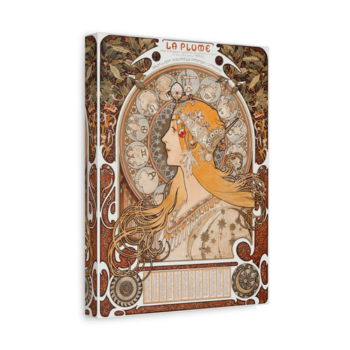 canvas-print-art-nouveau-wall-art-alphonse-maria-mucha-zodiaque-la-plume-home-decor-vintage-artwork-stretched-large-canvas