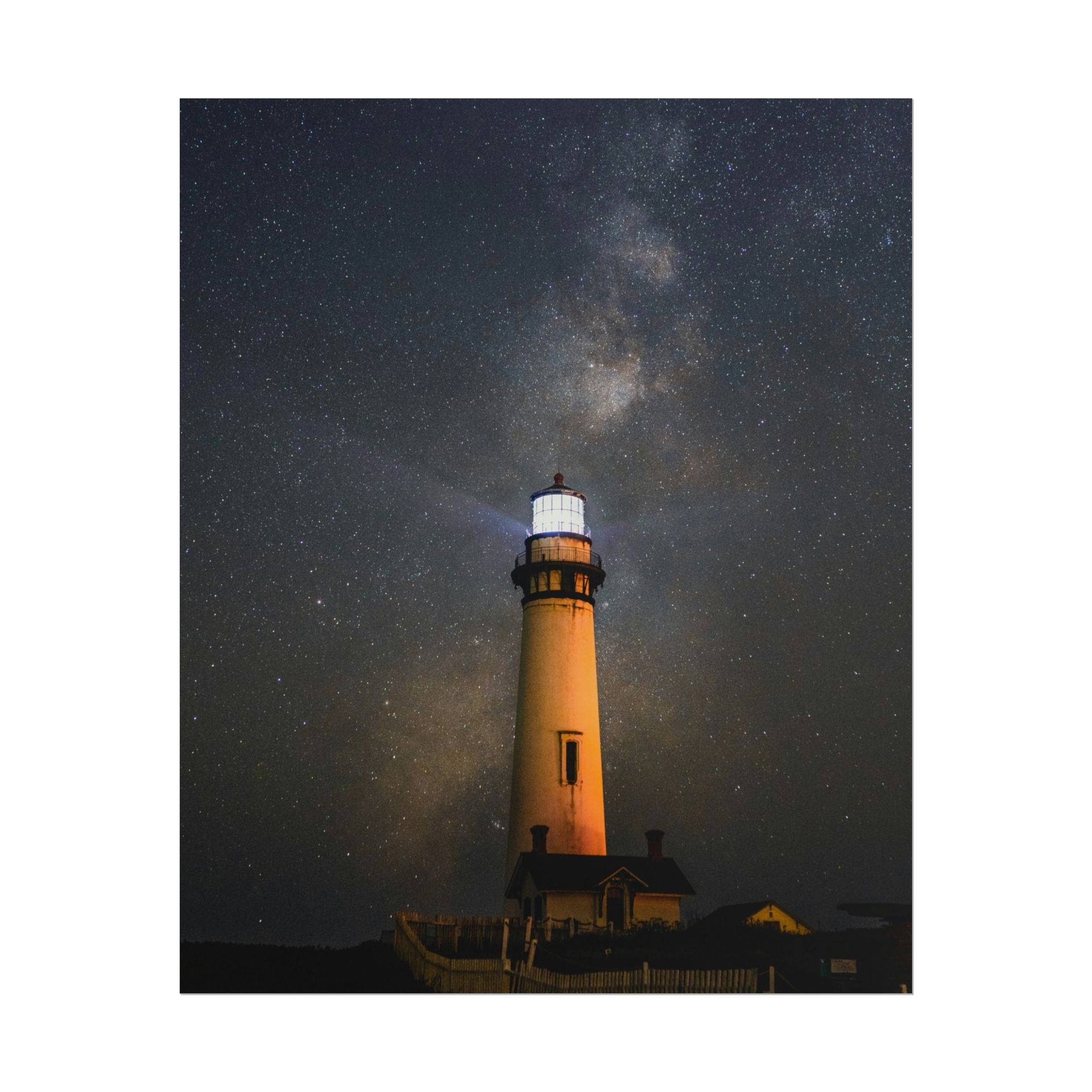 lighthouse-on-rock-poster-print-coastal-wall-art-nautical-decor-beach-house-decoration-seaside-wall