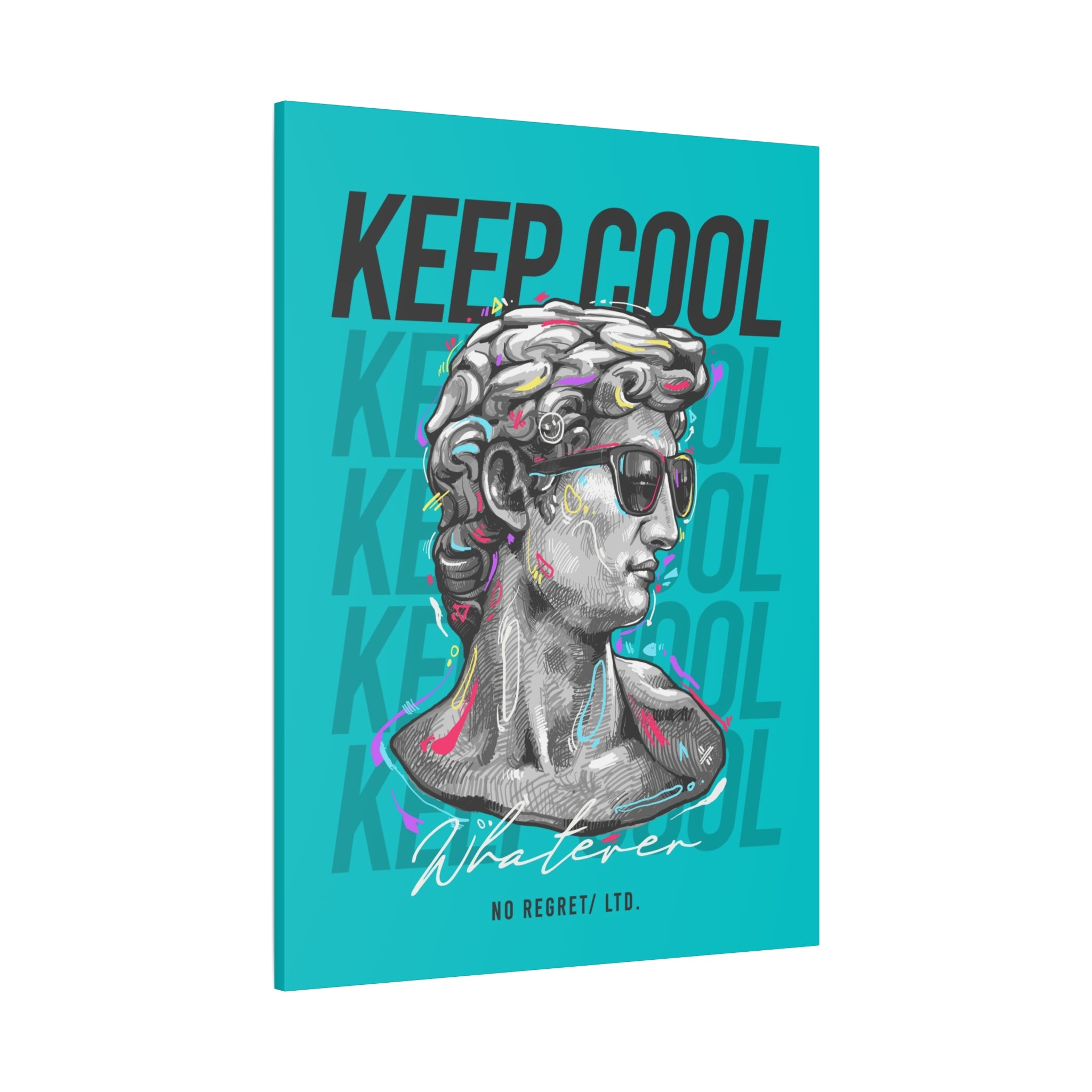 canvas-print-david-statue-with-sunglasses-living-room-decor-wall-art-matte-canvas-stretched-print-cool-home-decor-gift-unique