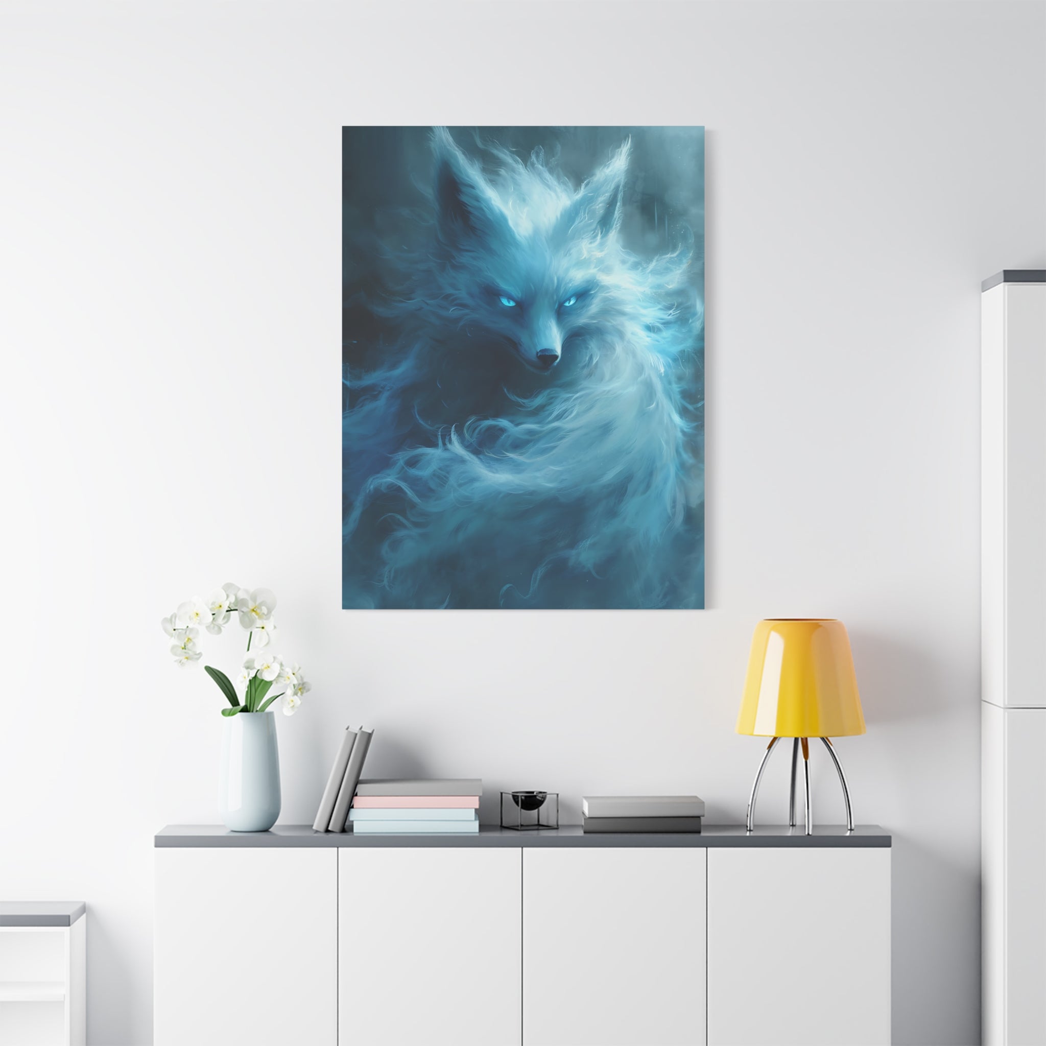 canvas-wall-art-white-snow-fox-fantasy-decor-wildlife-wall-art-home-decor-animal-lover-gift-nature-print-canvas-print-gift