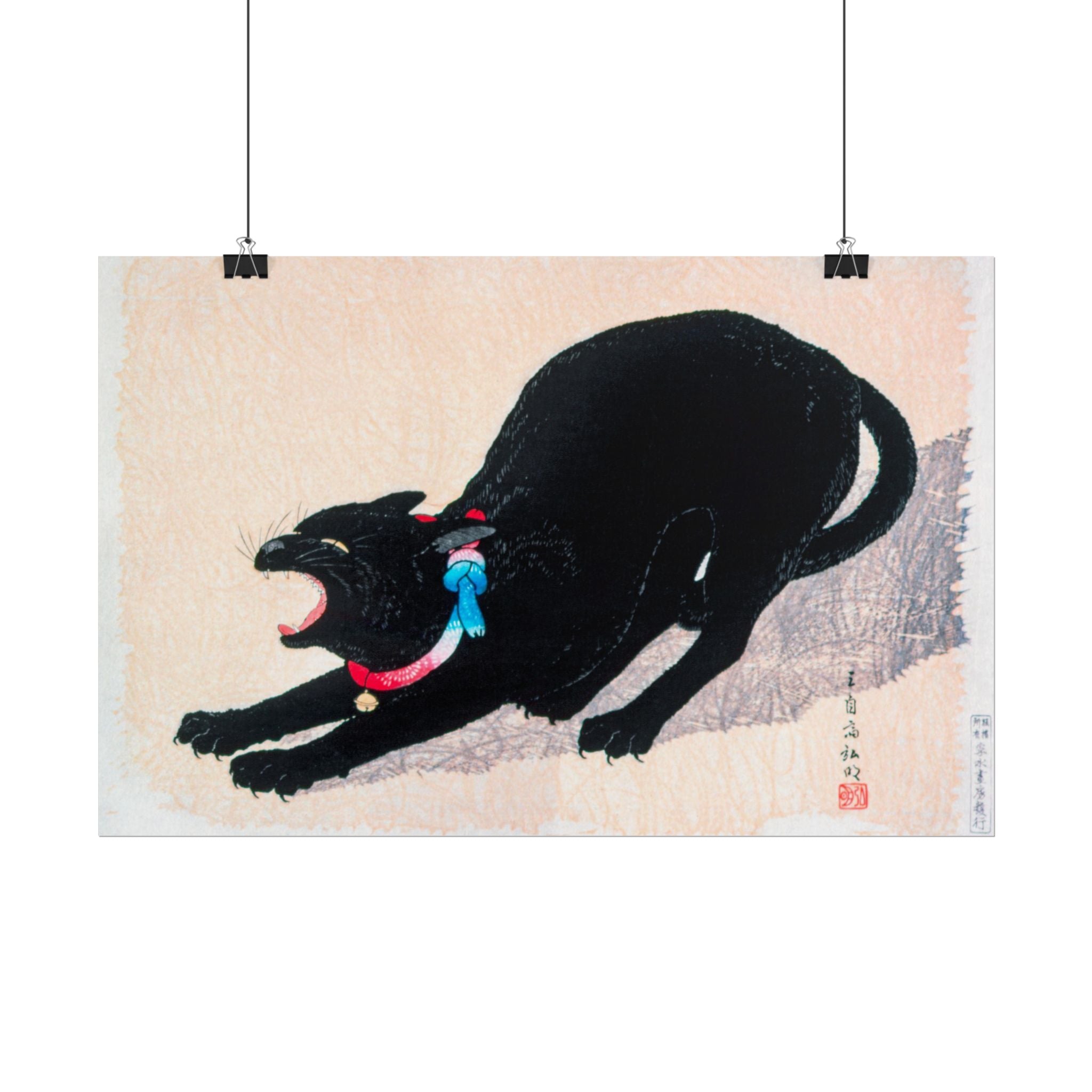 black-cat-hissing-poster-print-rolled-wall-art-for-cat-lovers-cat-art-decor-cat-themed-home-decor-gift-for-cat-owners-cat-wal
