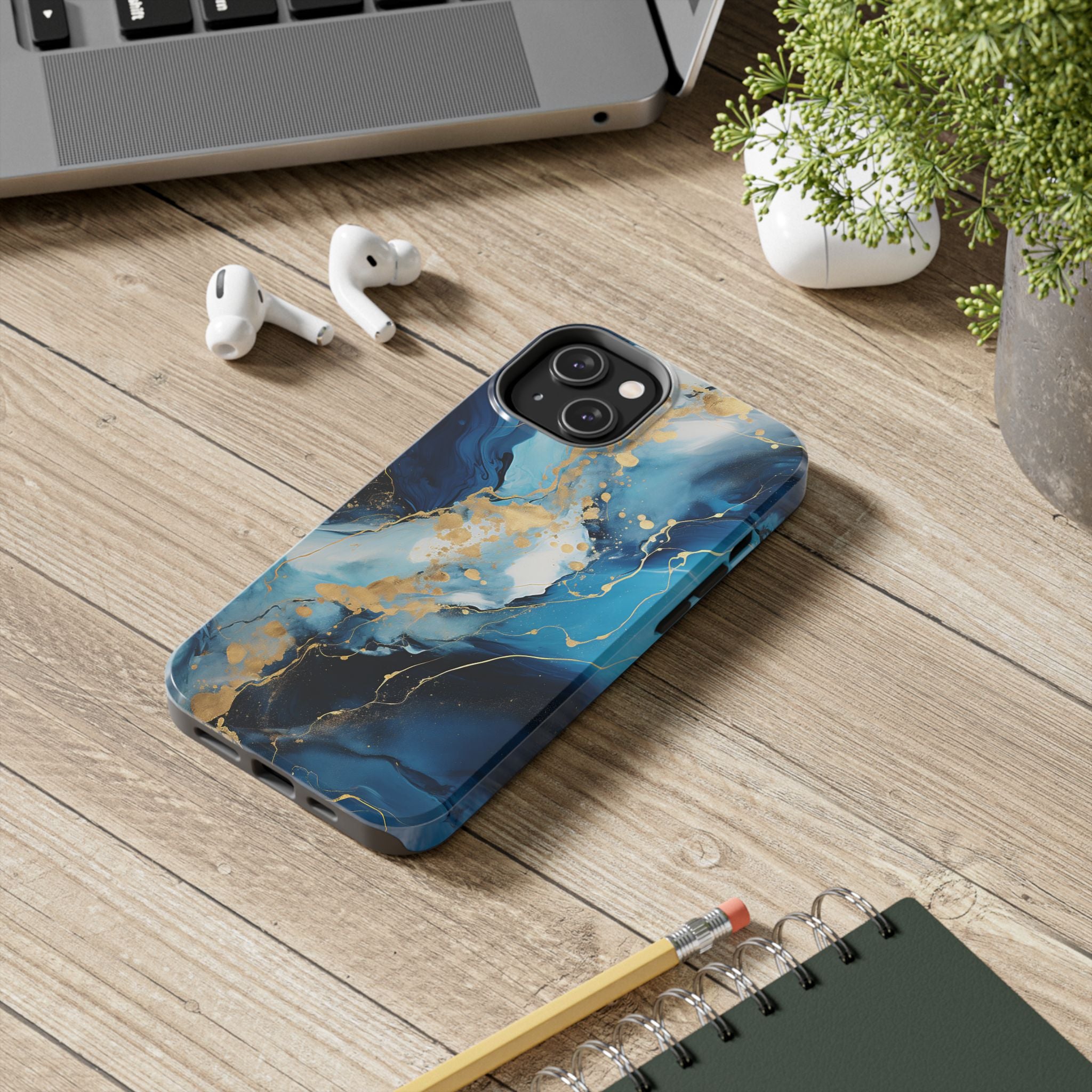 blue-gold-marble-iphone-tough-case-elegant-minimalist-protective-cover-stylish-phone-shell-hard-shell-iphone-case-trendy-acce