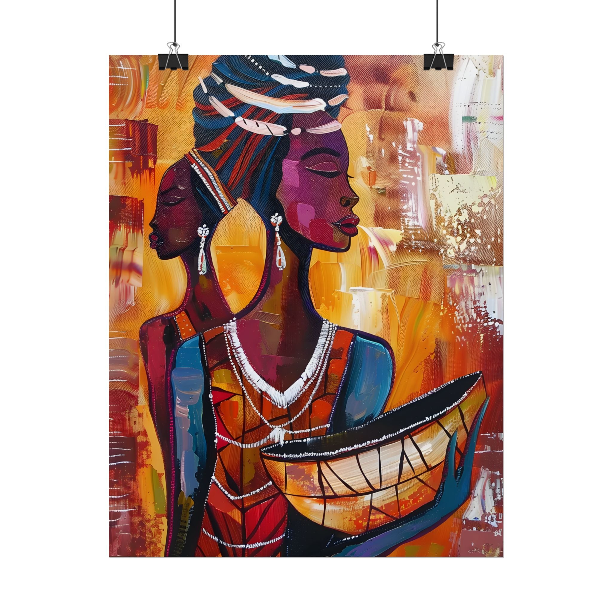 traditional-african-woman-poster-print-african-portrait-afrocentric-home-wall-decor-tribal-art-african-american-art-ethnic-wa