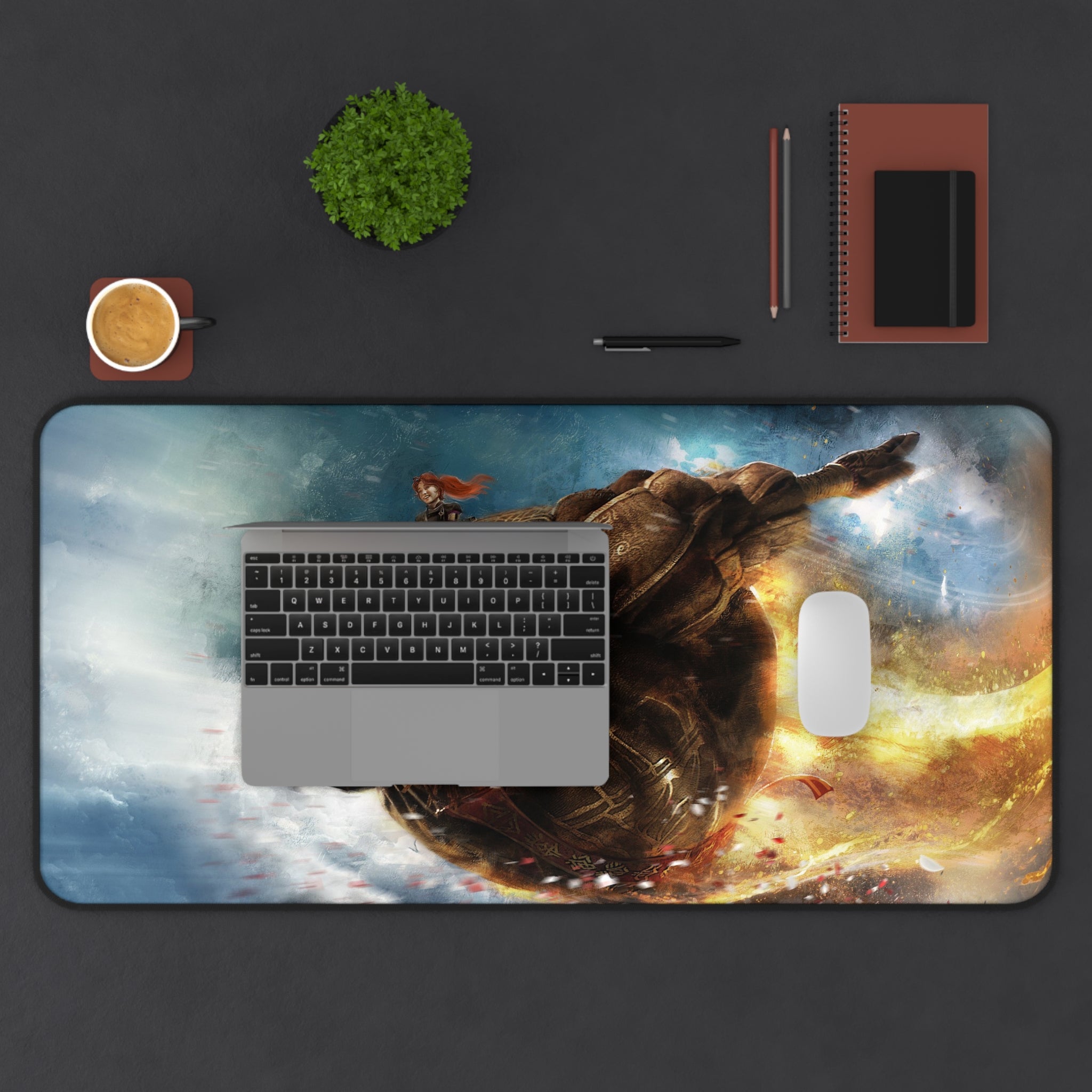 Clair Obscur Expedition 33 Gaming Mouse Pad - XL Desk Mat & Extended Desk Pad - Creature Art - Fantasy RPG Gamer Setup