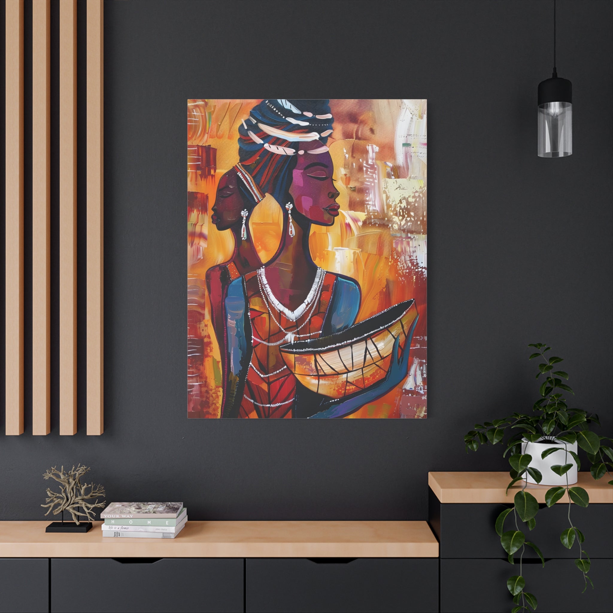 canvas-wall-art-traditional-african-woman-african-portrait-afrocentric-home-decor-tribal-art-african-american-art-ethnic-wall