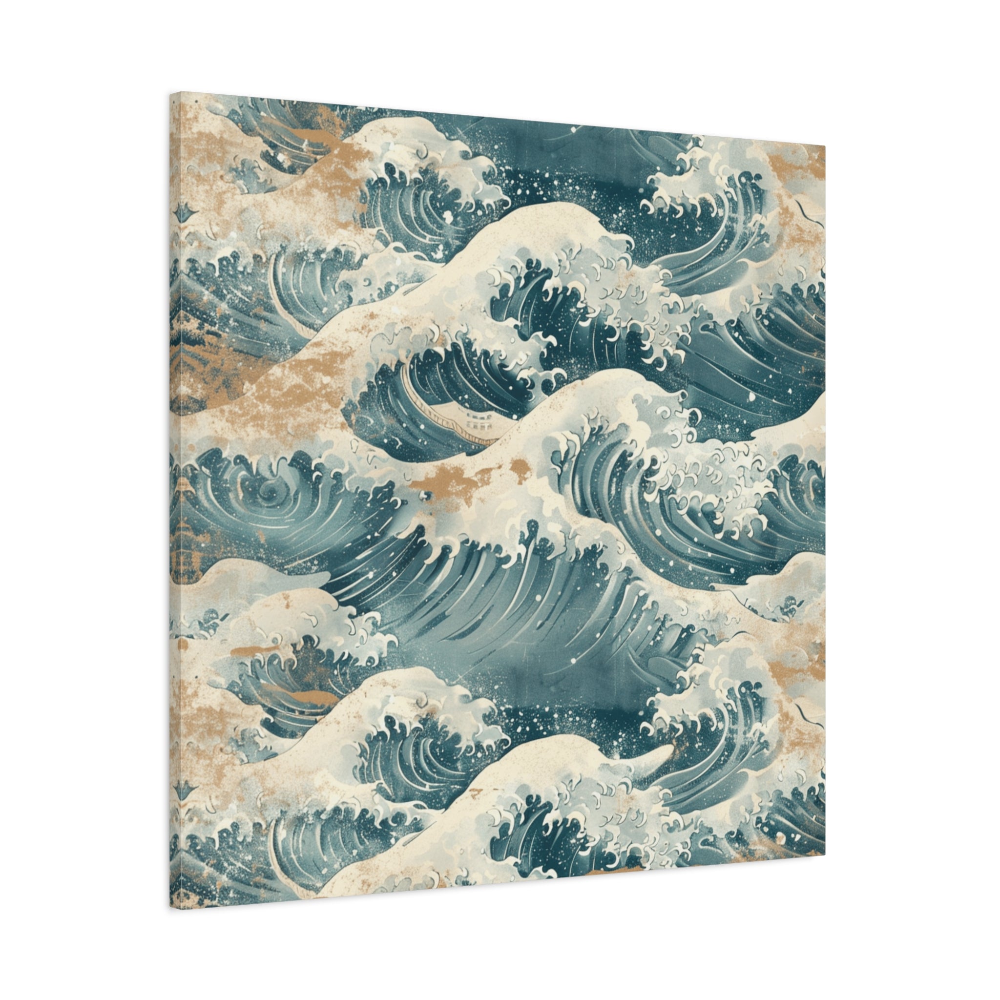 canvas-print-vintage-wave-pattern-japanese-style-colorful-wall-art-home-decor-stretched-matte-canvas-unique-gift-idea-office-