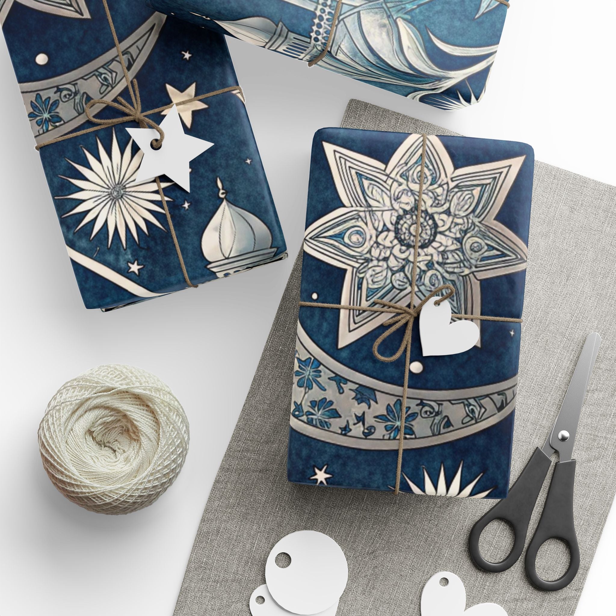 ramadan-night-wrapping-papers-islamic-celestial-gift-wrap-mosque-silhouette-eid-holiday-supplies-festive-present-packaging-re