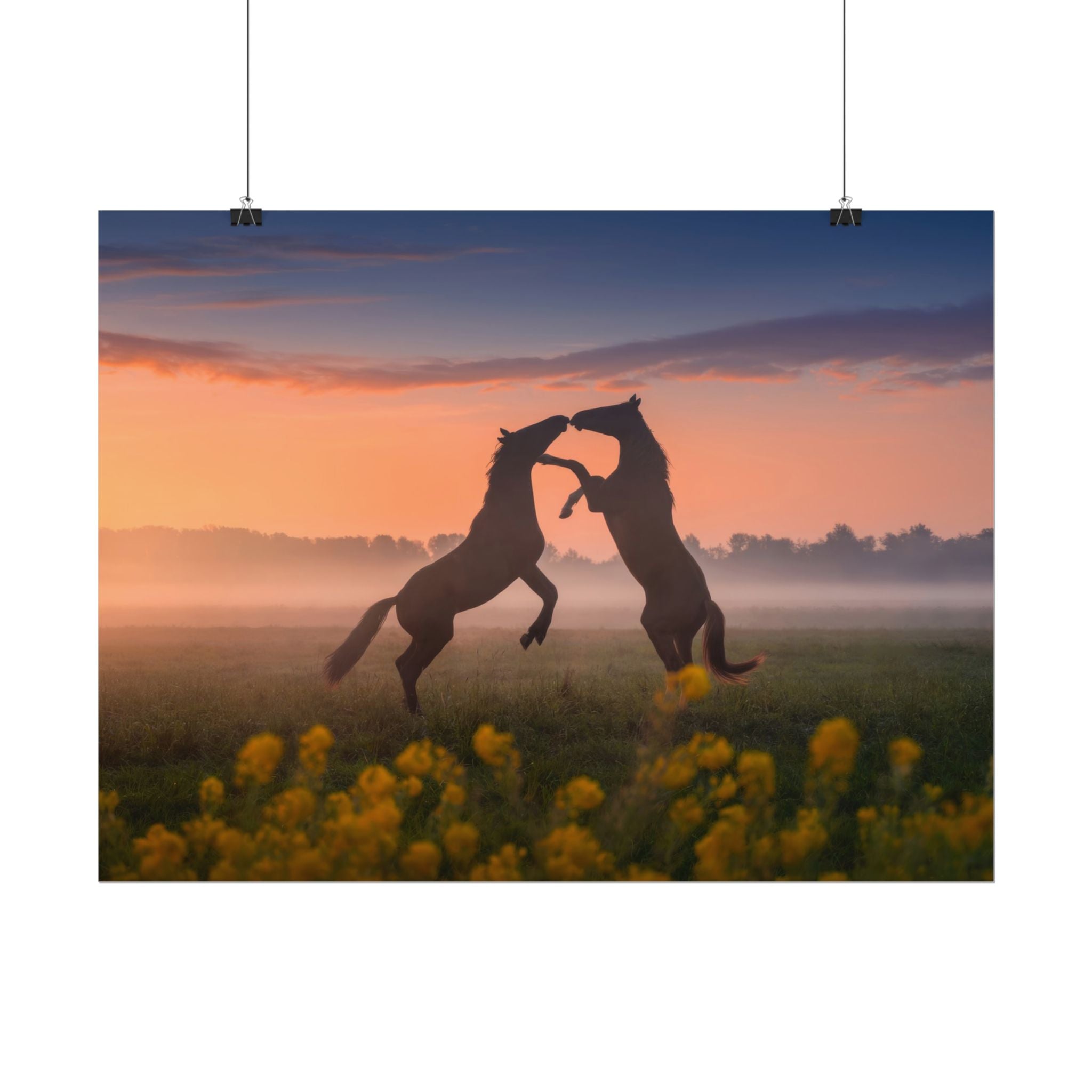 wild-rising-horses-poster-print-field-of-flowers-decor-home-decor-farmhouse-wall-decor-nature-wall-art-horse-Poster-print-mus