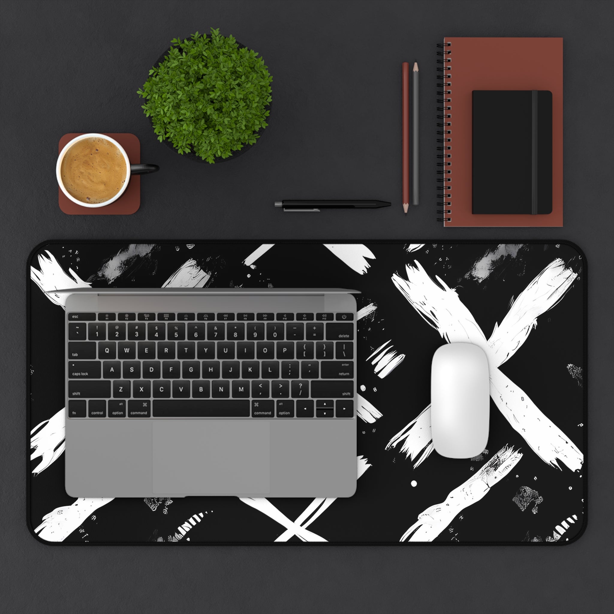 xxx-monochrome-mouse-pad-black-and-white-face-desk-mat-sleek-black-and-white-desk-pad-modern-minimalist-mouse-pad