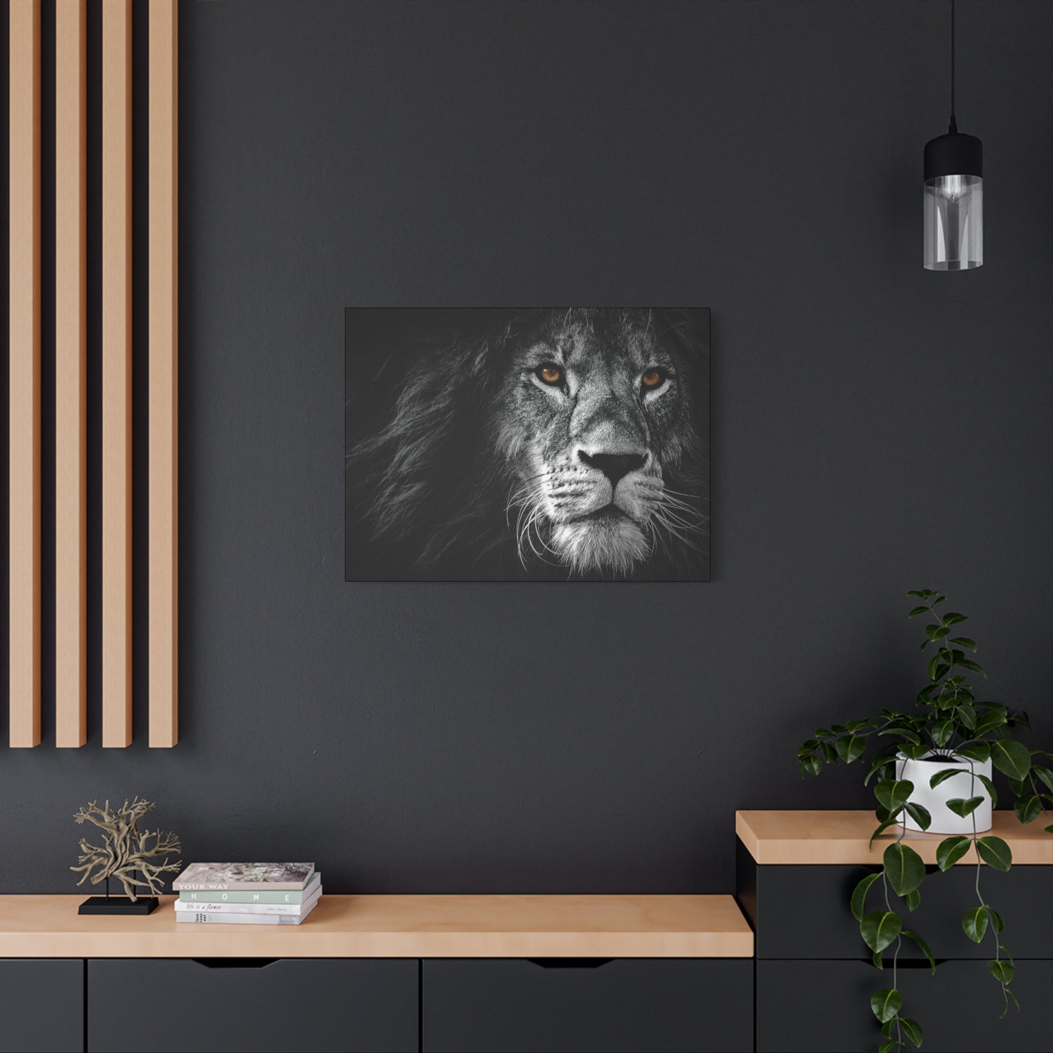 canvas-print-lion-wall-art-black-and-white-living-room-decor-matte-stretched-lion-poster-jungle-animal-art-print-wildlife-saf