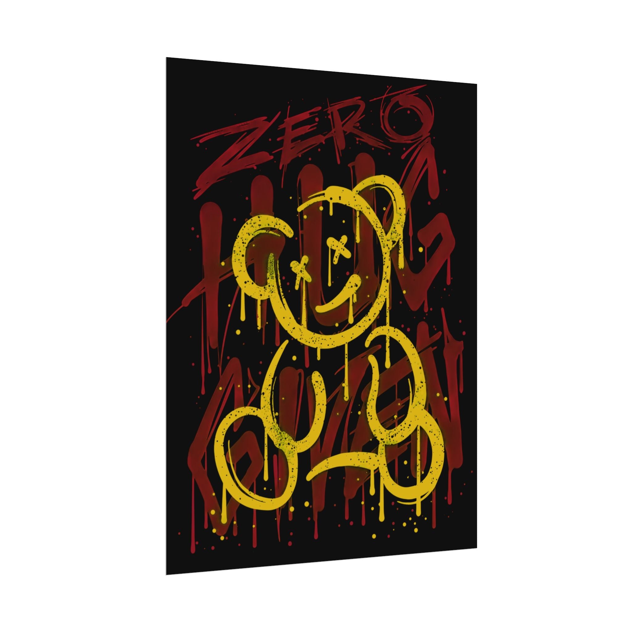 zero-hug-given-poster-print-teddy-bear-print-graffiti-wall-art-fun-wall-art-moody-wall-art-emotional-wall-decor