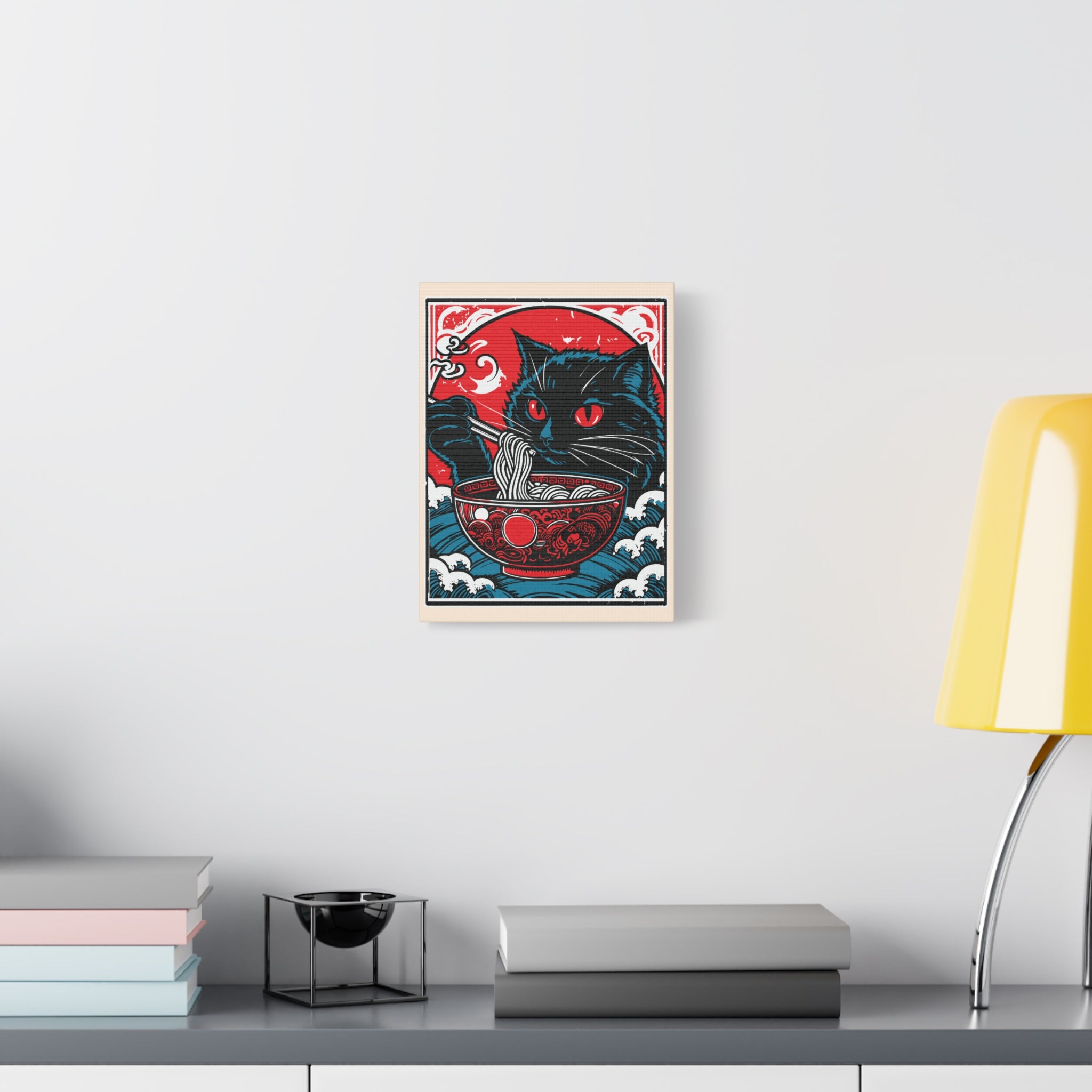 canvas-print-cat-eating-ramen-noodle-retro-japanese-decor-wall-art-living-room-decoration-matte-stretched-home-decor-cute