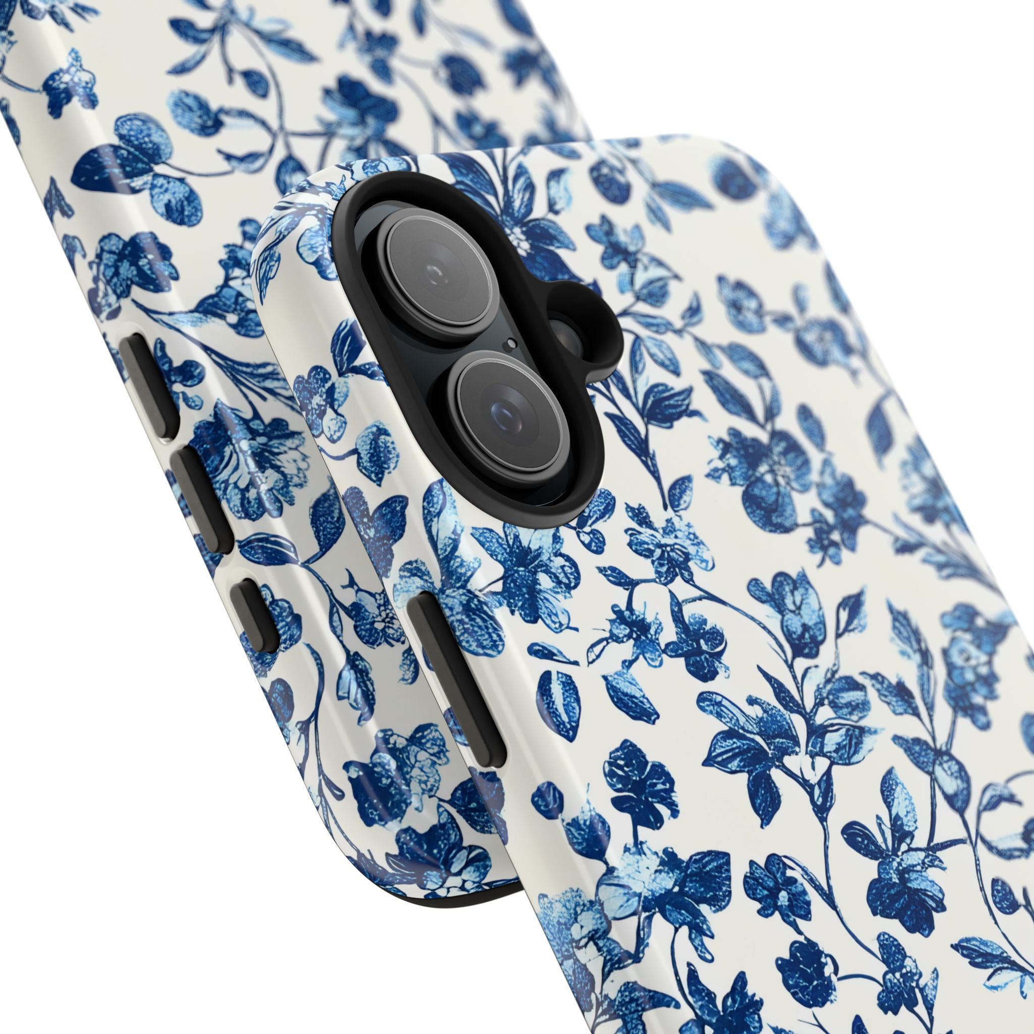 french-toile-floral-tough-phone-case-blue-phone-cover-protective-iphone-case-hard-shell-cellphone-case-vintage-design-phone-c