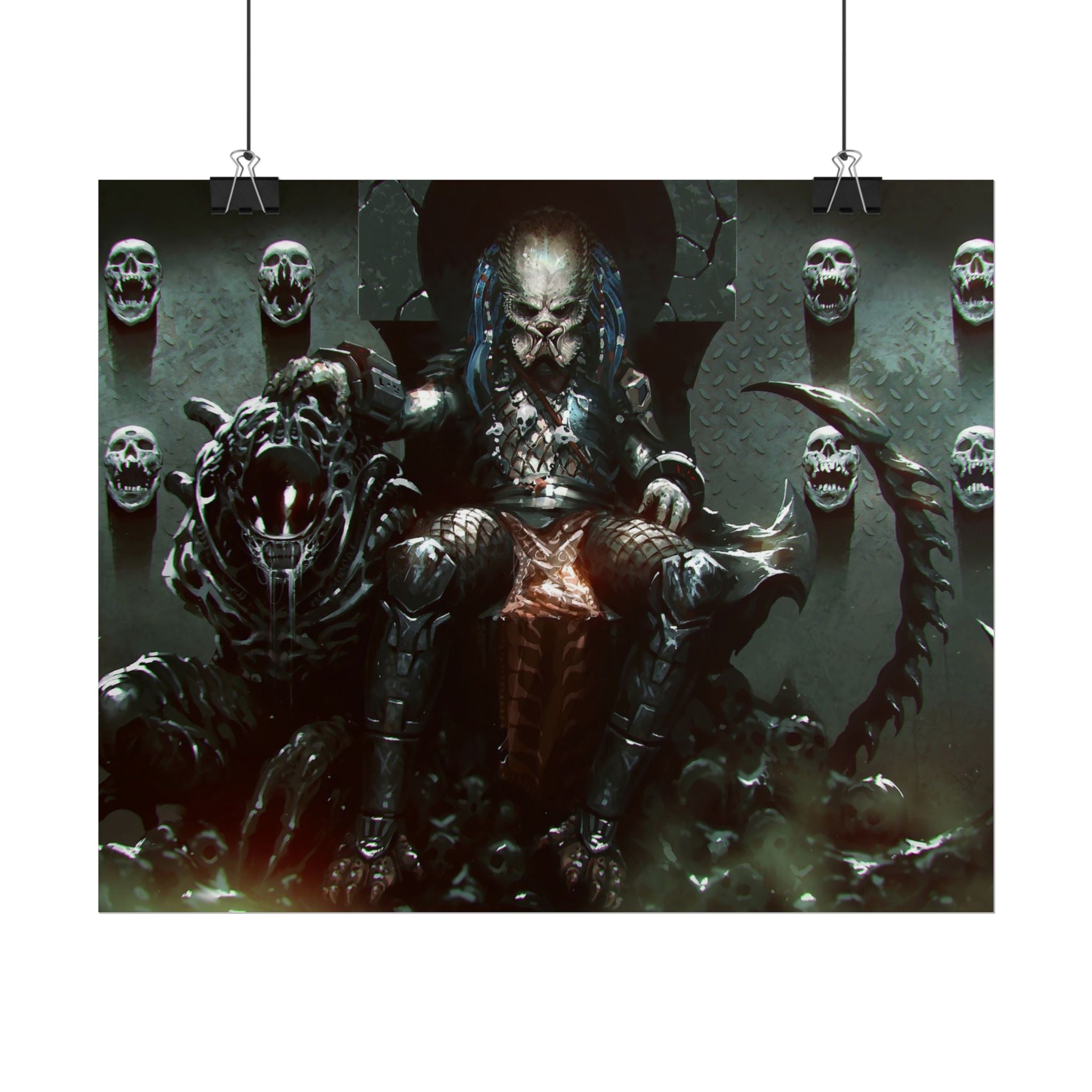 predator-alien-poster-art-xenomorph-movie-poster-print-alien-wall-art-sci-fi-home-decor-geek-wall-decor