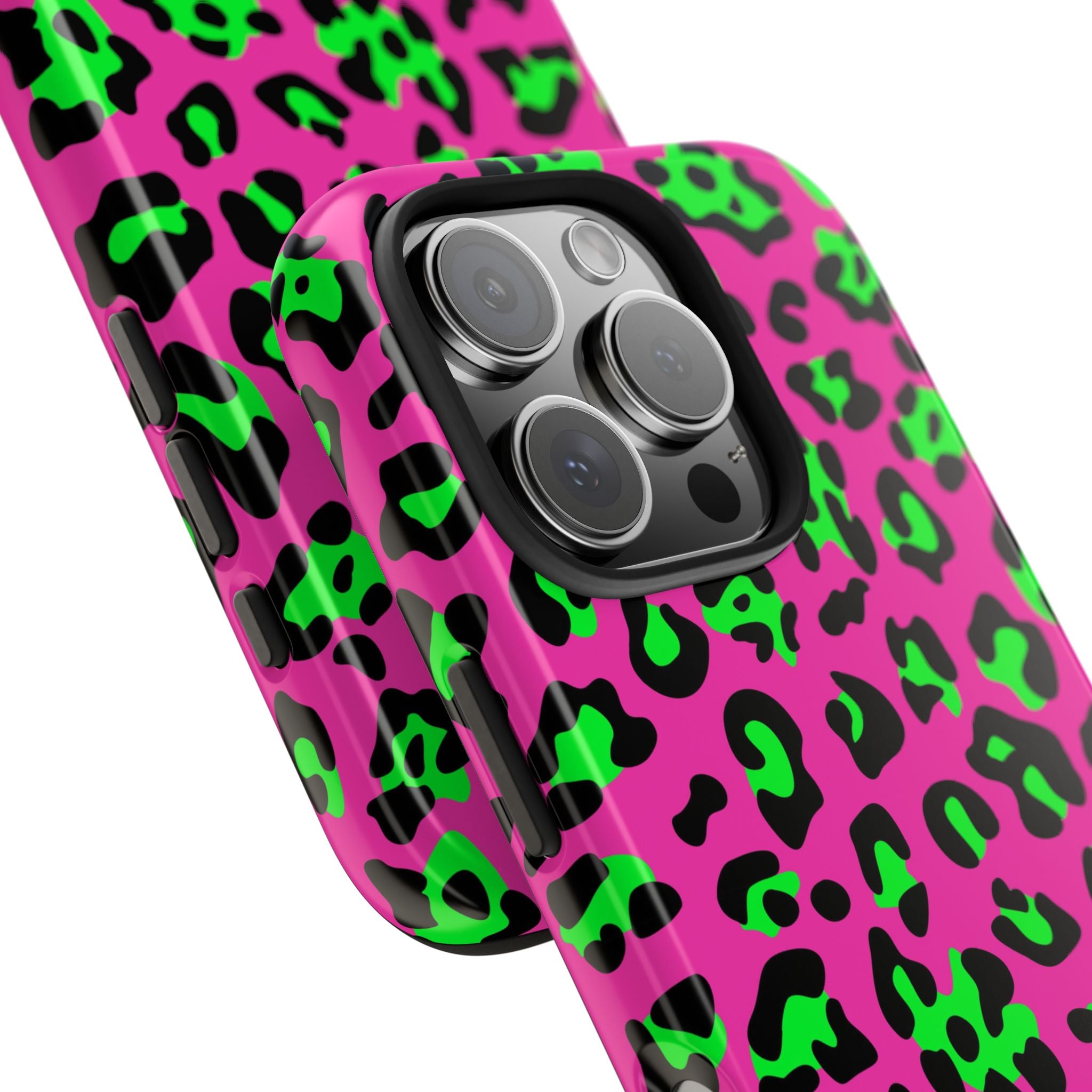 neon-green-pink-leopard-iphone-tough-case-stylish-phone-cover-protective-cellphone-case-trendy-smartphone-accessory-gift-for-