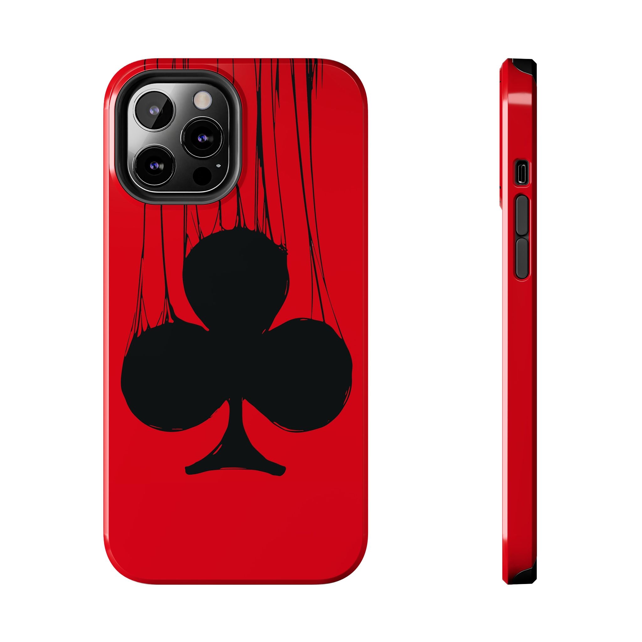 clubs-playing-cards-iphone-tough-case-protective-iphone-cover-card-game-lover-gift-gambling-theme-iphone-case-durable-card-su