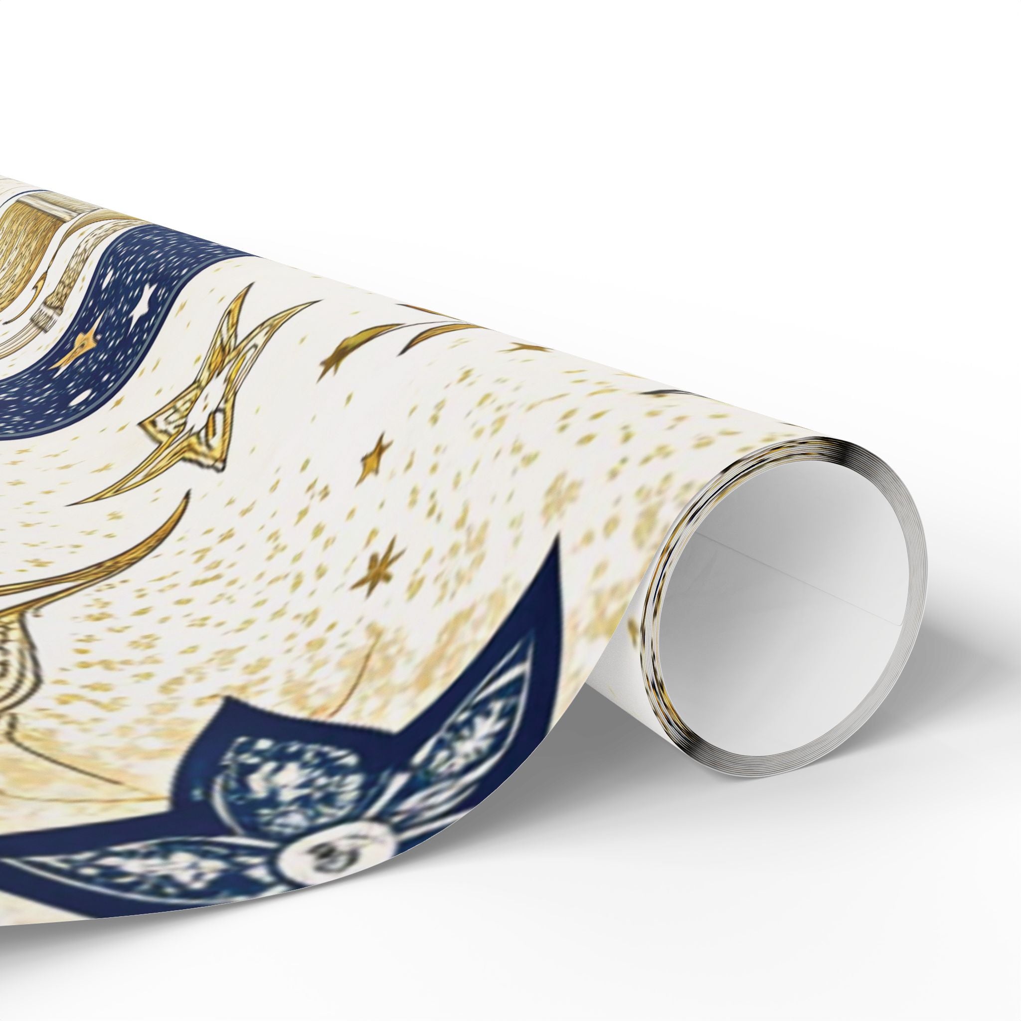 ramadan-night-wrapping-papers-islamic-crescent-moon-gift-wrap-mosque-silhouette-eid-holiday-supplies-festive-present-packagin