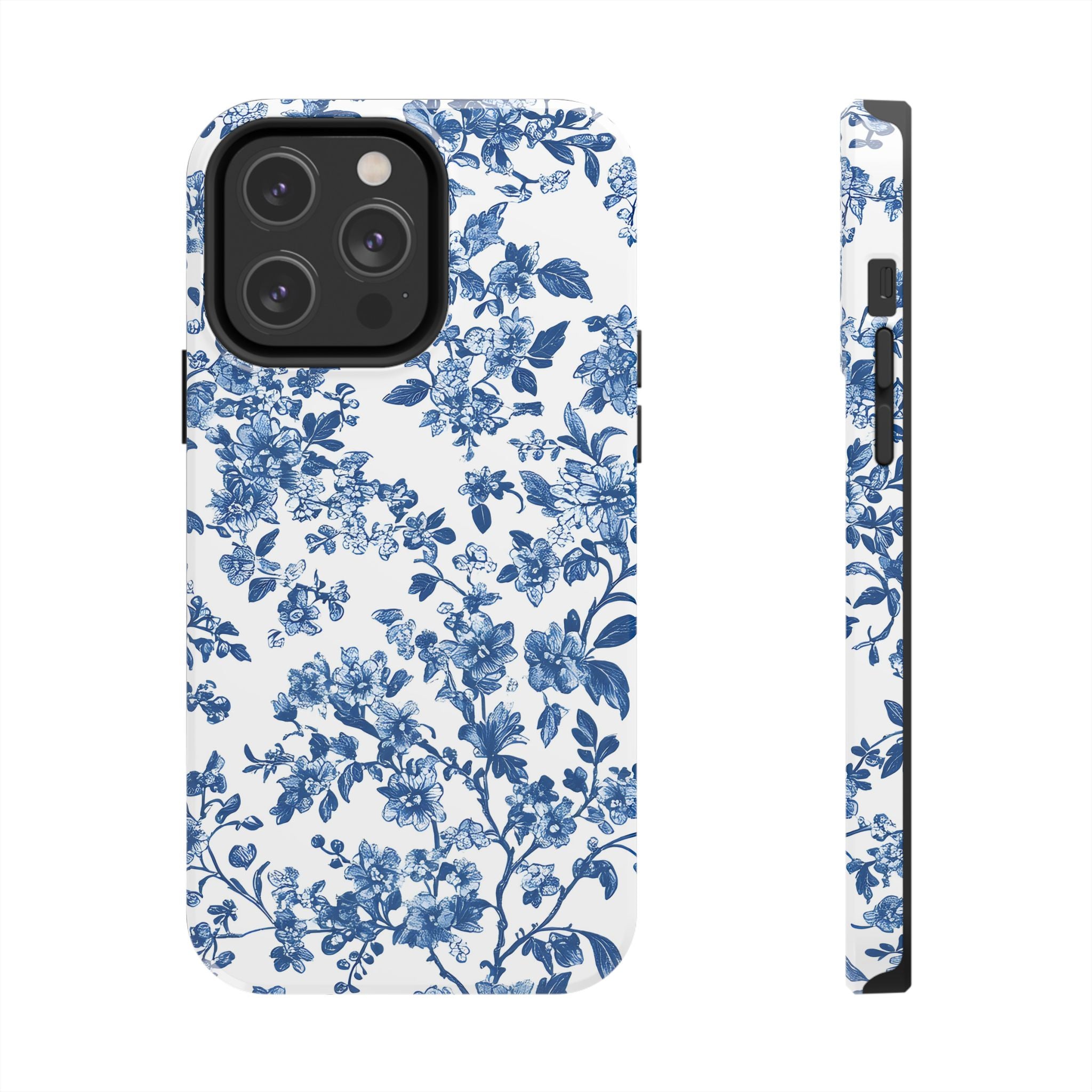 french-toile-floral-tough-iphone-case-blue-iphone-cover-protective-iphone-case-hard-shell-iphone-case-vintage-design-phone-ca