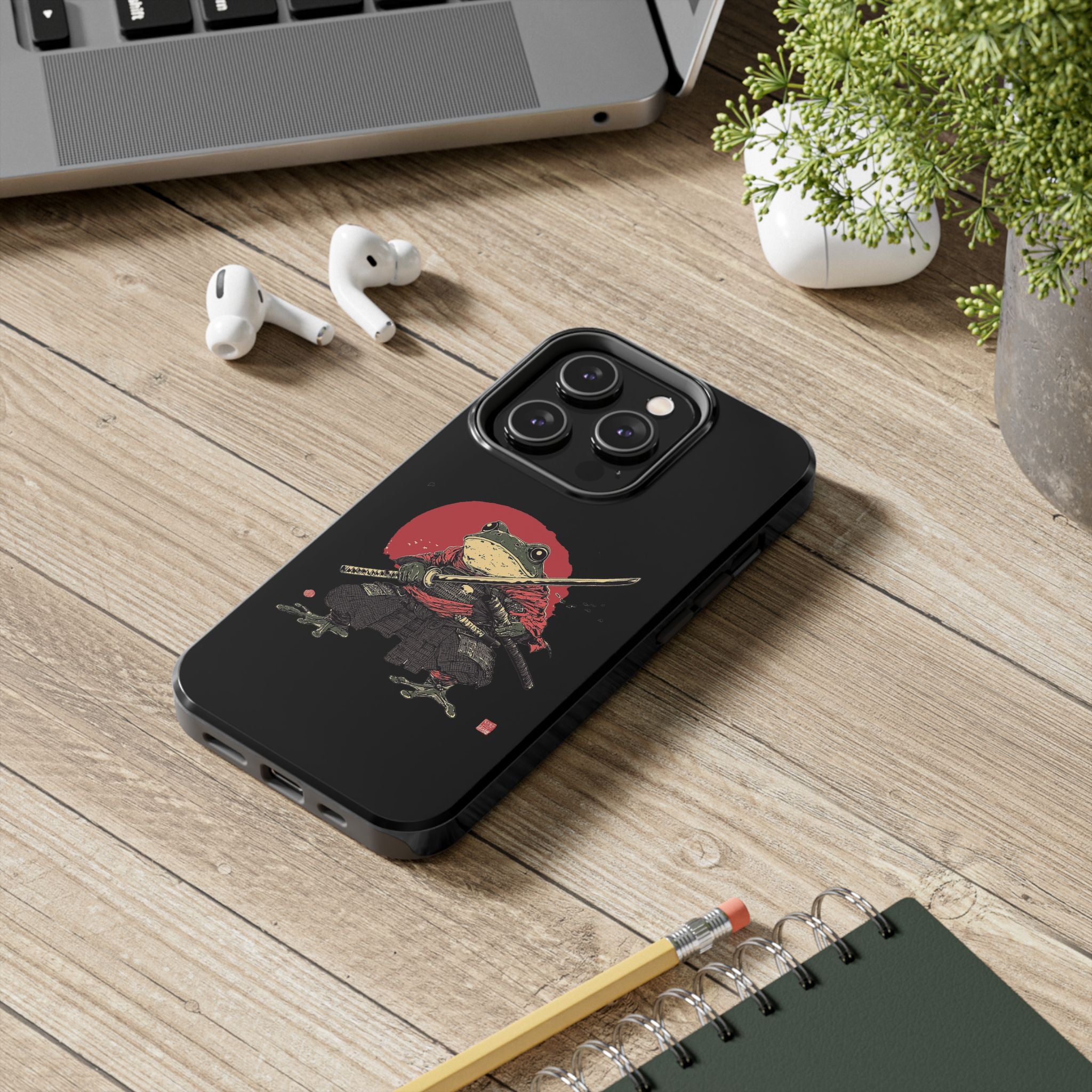 retro-vintage-ninja-frog-iphone-tough-case-red-sun-japanese-samurai-frog-design-ninja-warrior-black-iphone-hard-cover-1