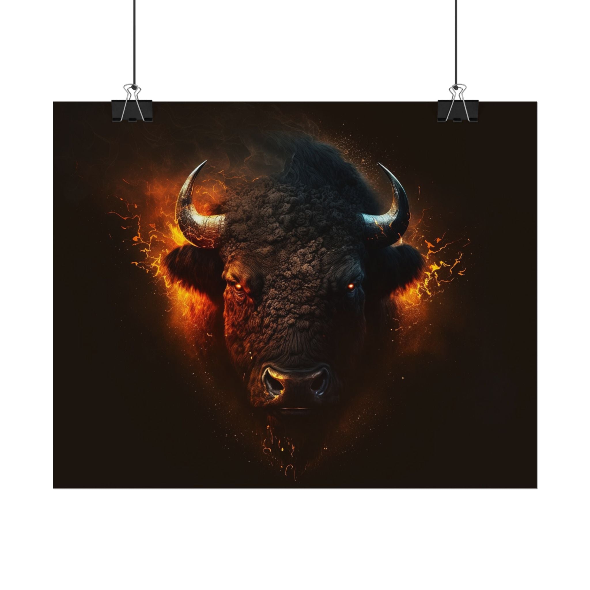 bison-art-poster-wall-decor-buffalo-gift-wildlife-home-decoration-western-bison-wall-art-nature-lover-gift-farm-house-wall-de