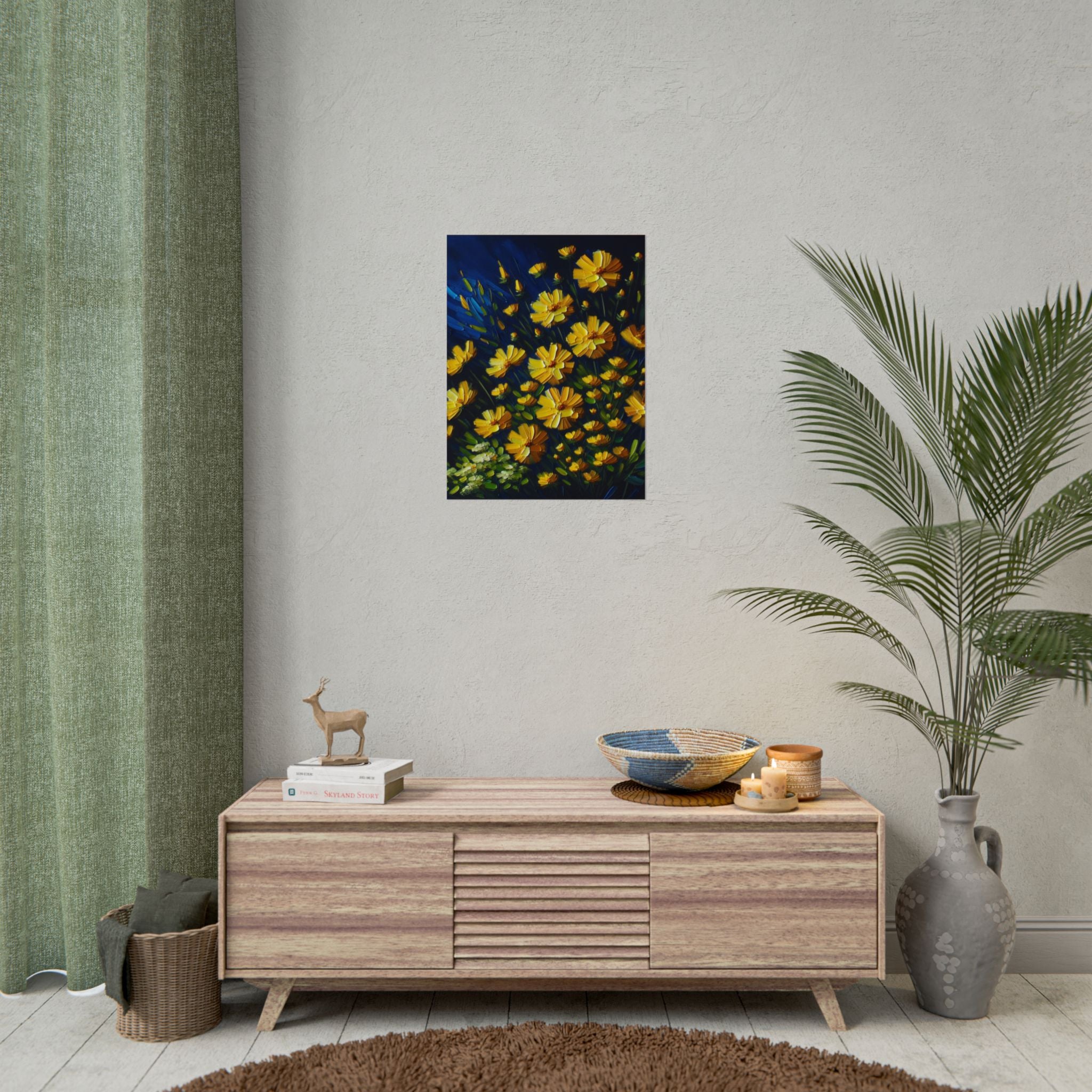 yellow-wildflowers-fine-art-poster-print-impasto-oil-painting-look-poster-wall-art-home-decor-floral-print-gift-for-nature-lo
