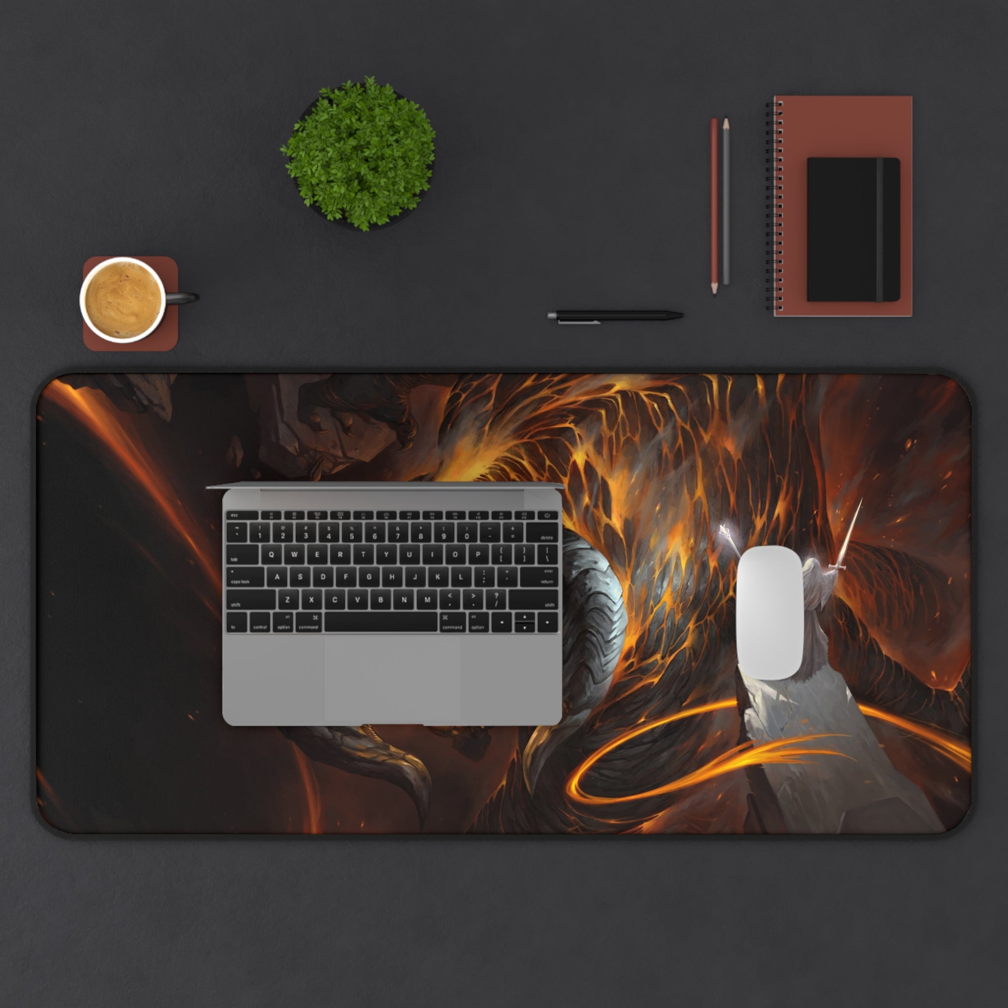 lotr-mouse-pad-lord-of-the-rings-desk-mat-gandalf-vs-balrog-desk-pad-lotr-mouse-pad-lotr-fantasy-desk-decor